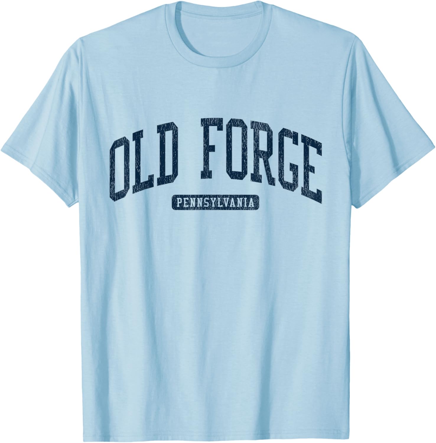 Old Forge PA College Style Blue T-Shirt for Students and Alumni - 7