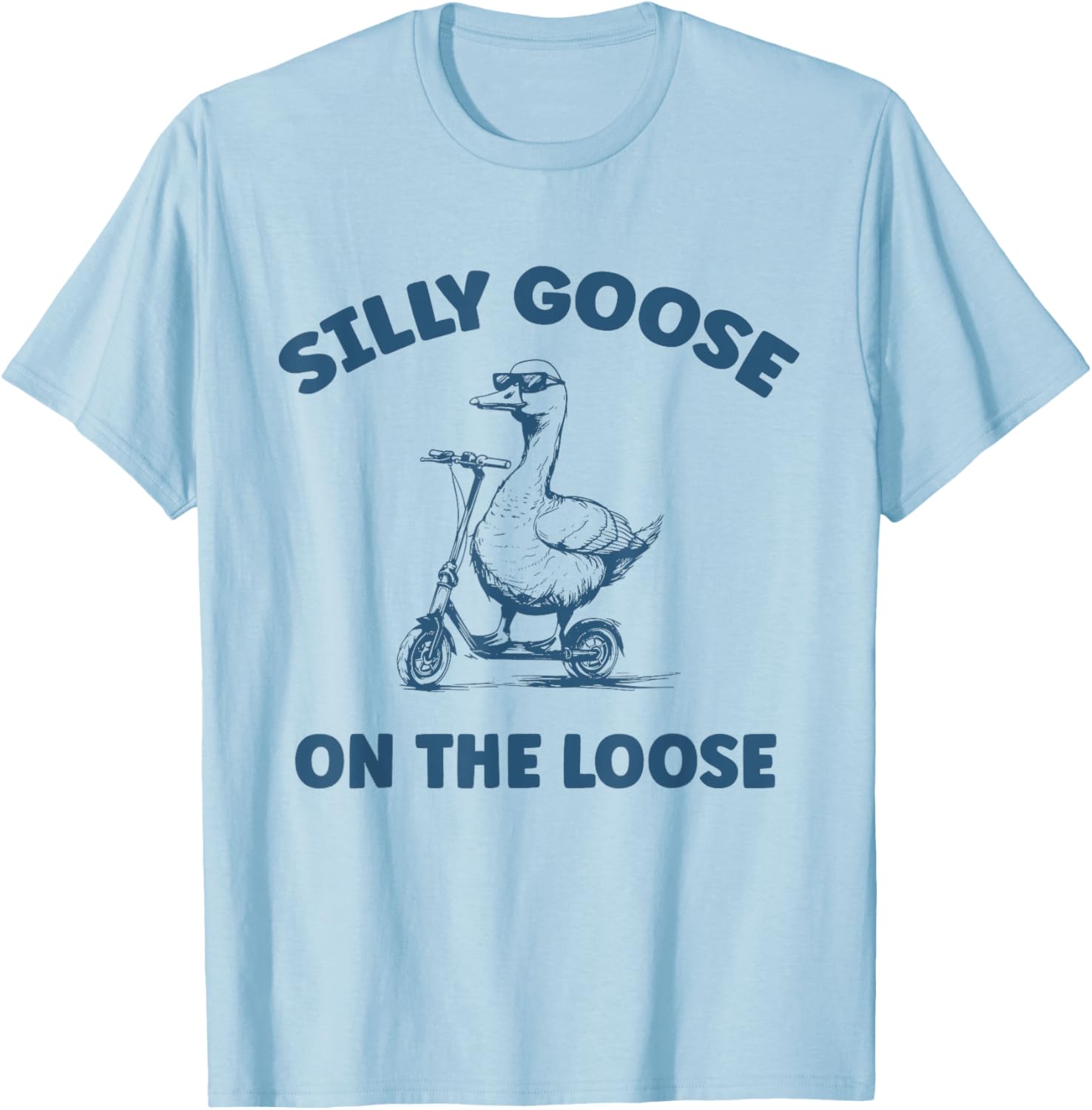 Funny Silly Goose On The Loose Kids T-Shirt for Boys and Girls - 7