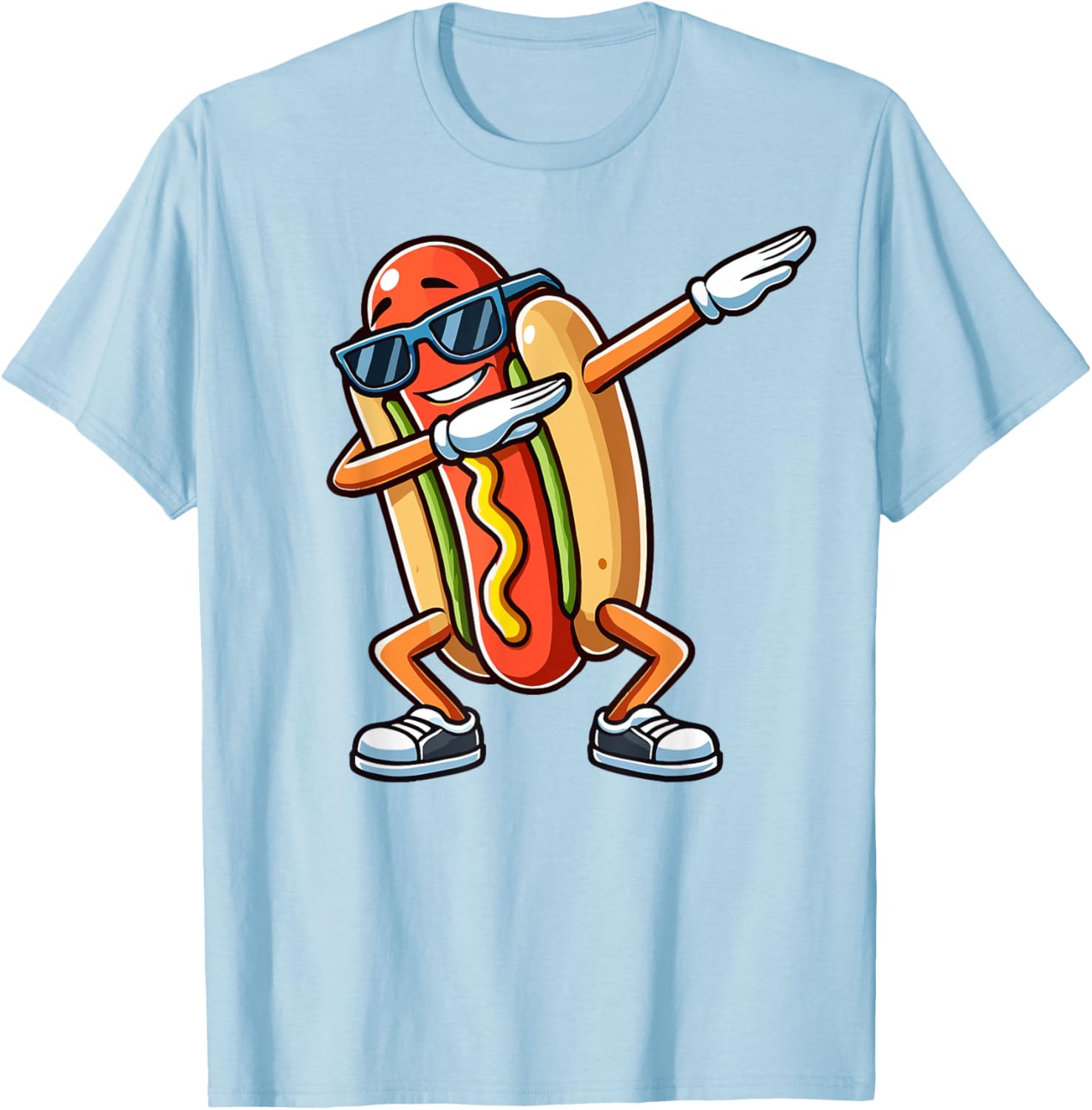 Funny Dabbing Hotdog Sunglasses Kids T-Shirt for Dog and Hotdog Lovers - 29