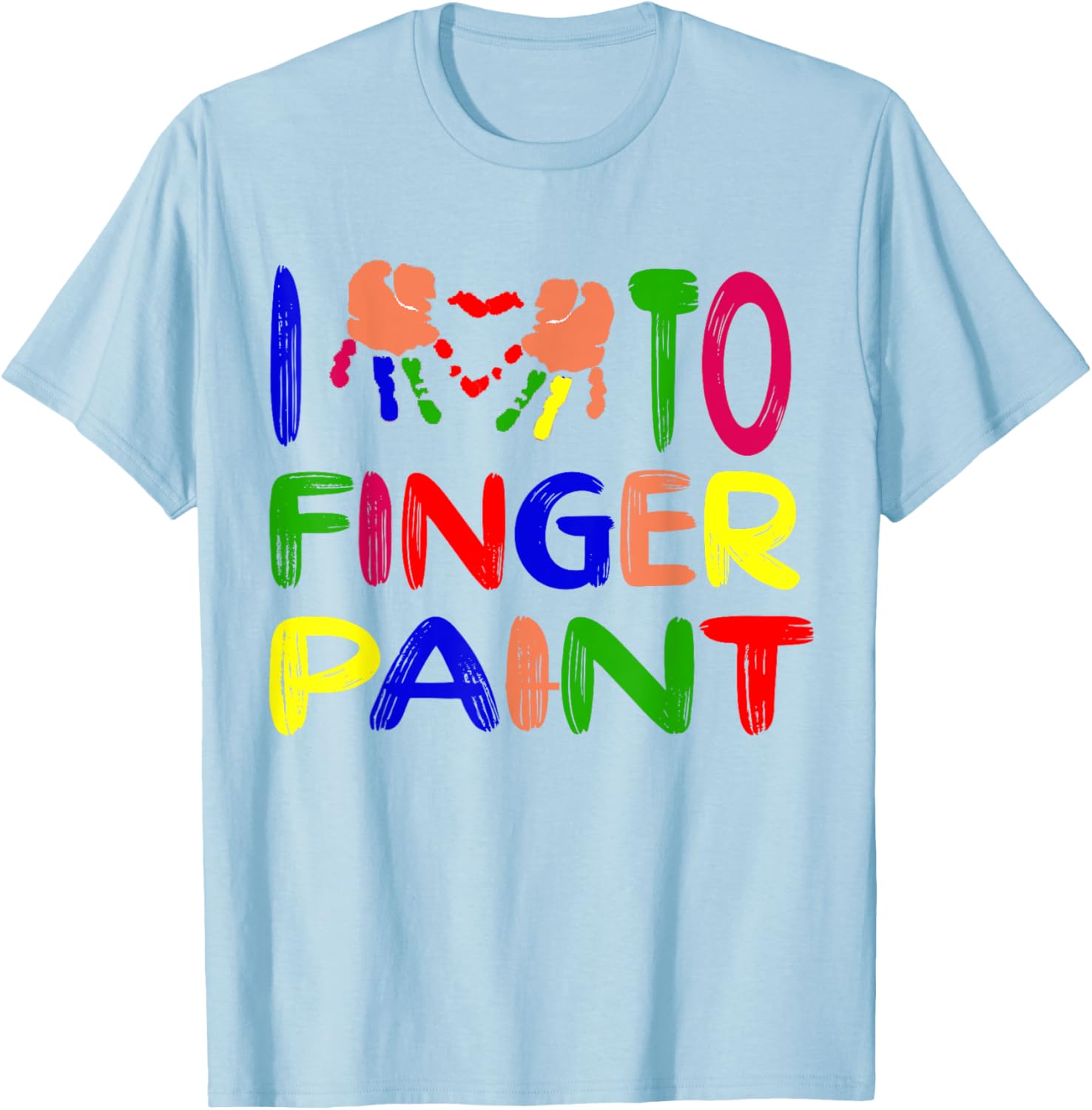 Cute Couple Valentine T-Shirt I Heart Love to Finger Paint Gift - 16