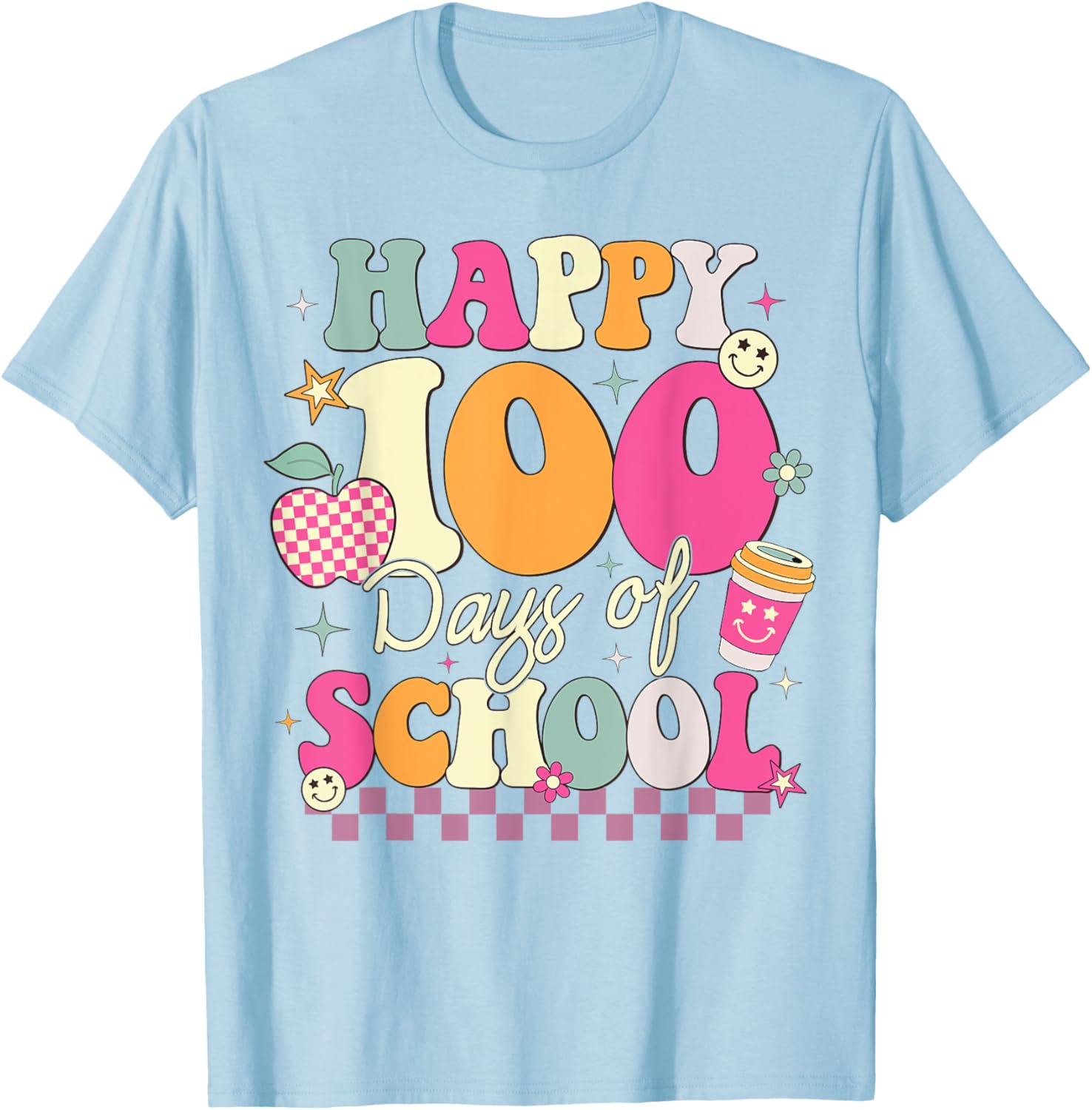 Happy 100th Day of School T-Shirt for Girls Fun Celebration Outfit - 15
