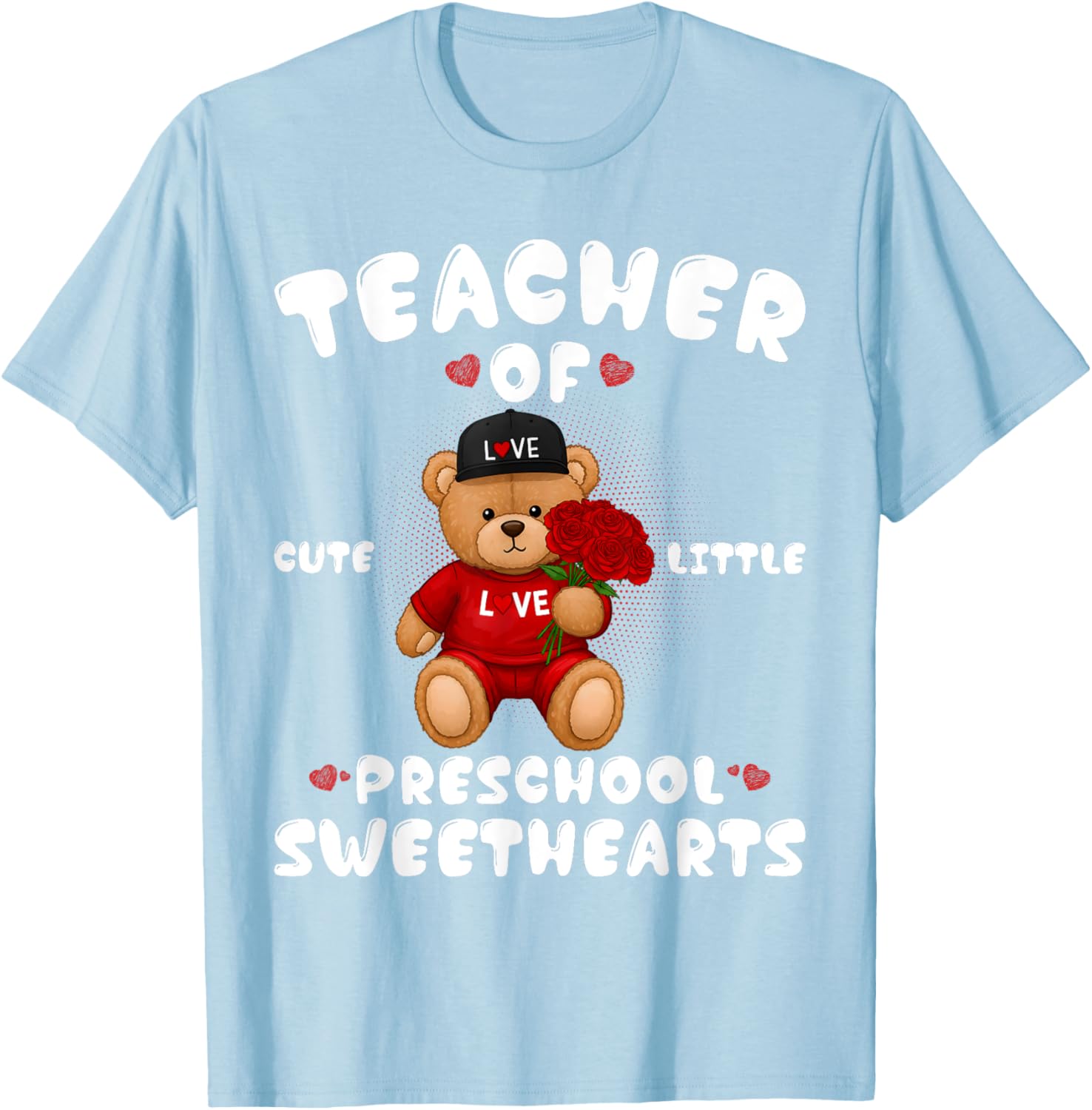 Cute Valentine's Day T-Shirt for Preschool Teachers in Love - 2