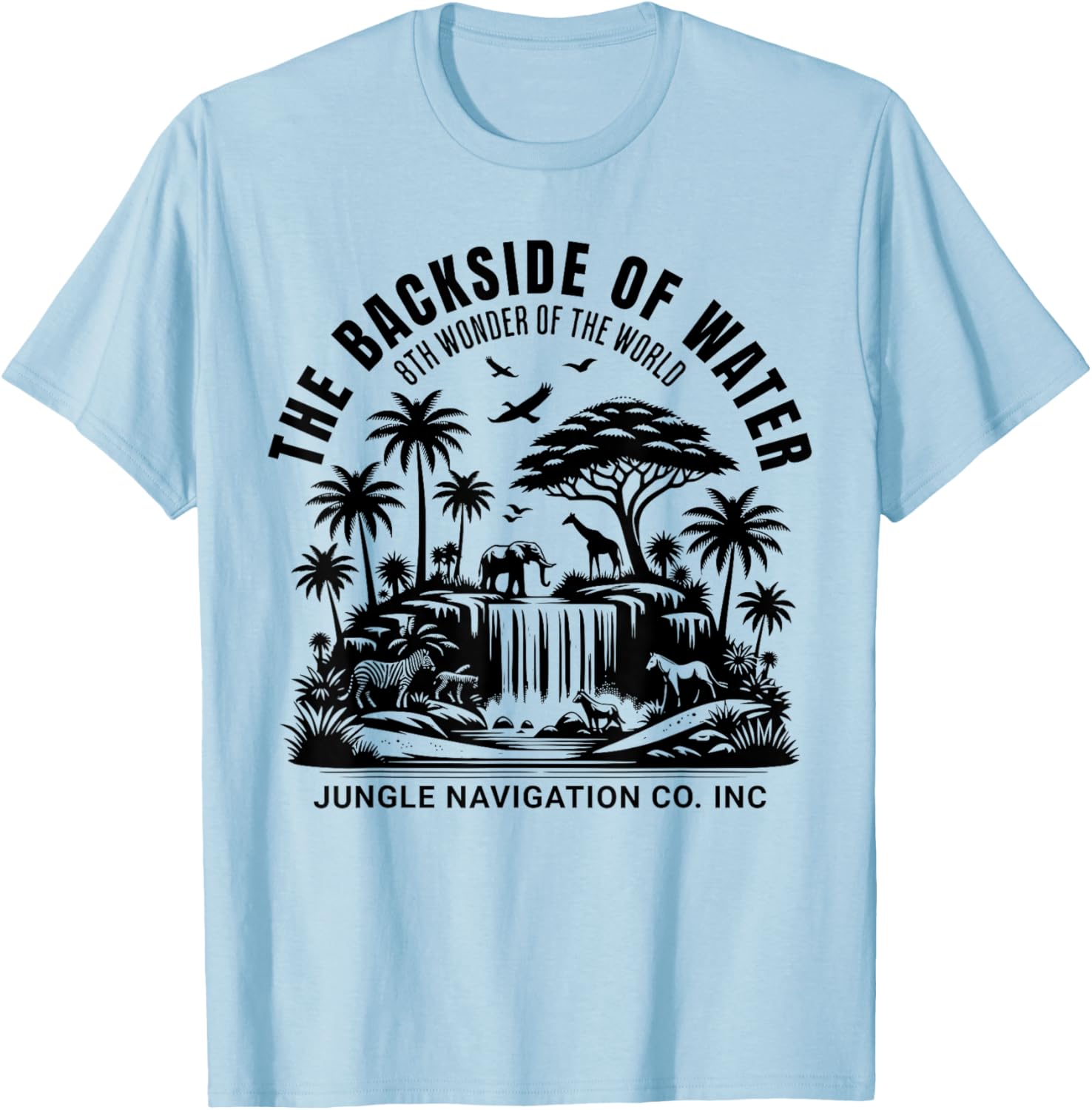 Jungle Adventure T-Shirt Backside of Water Cruise Theme Park Ride - 18