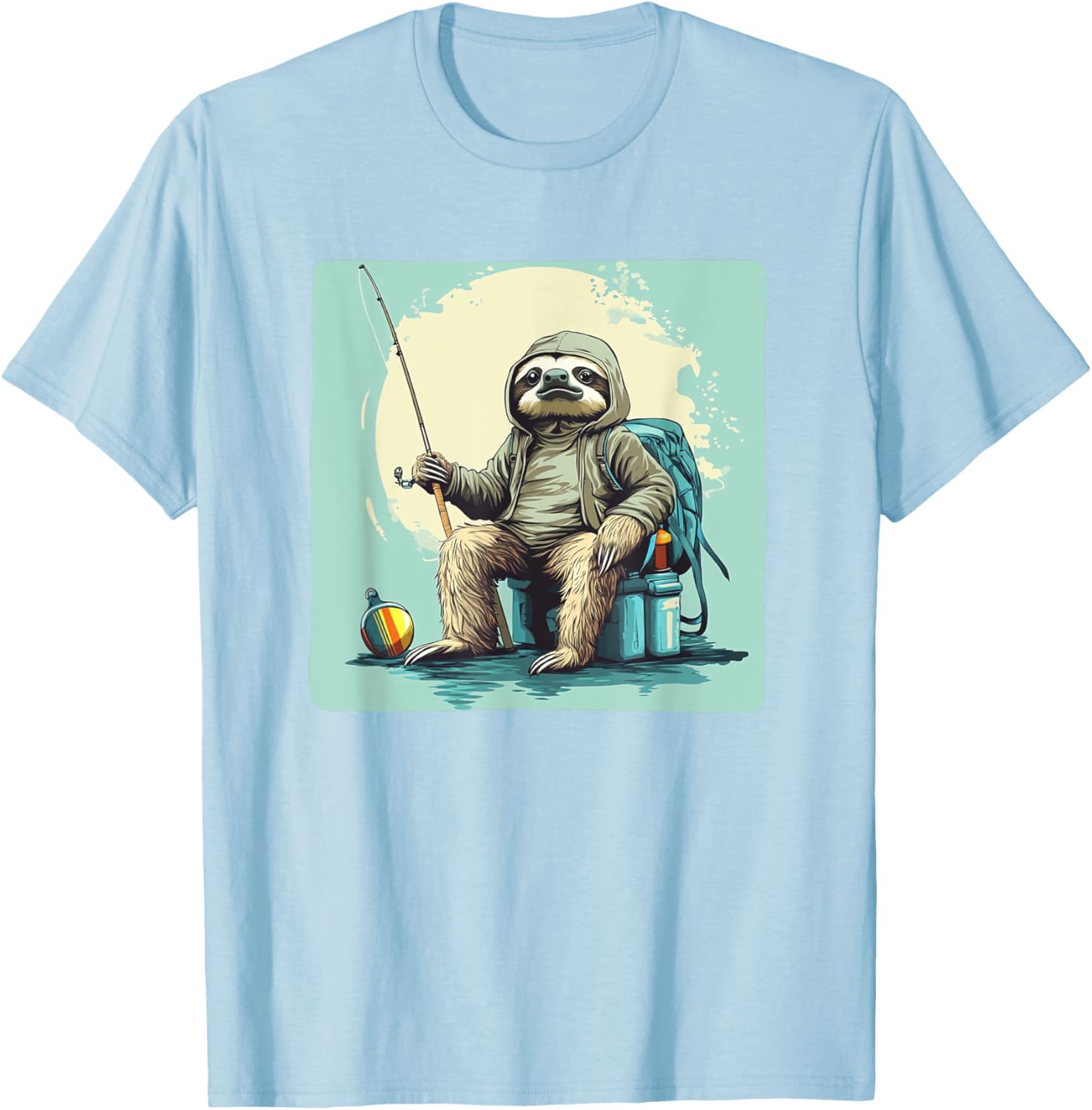 Fishing Sloth T-Shirt - Slow and Steady Wins the Catch Apparel - 12