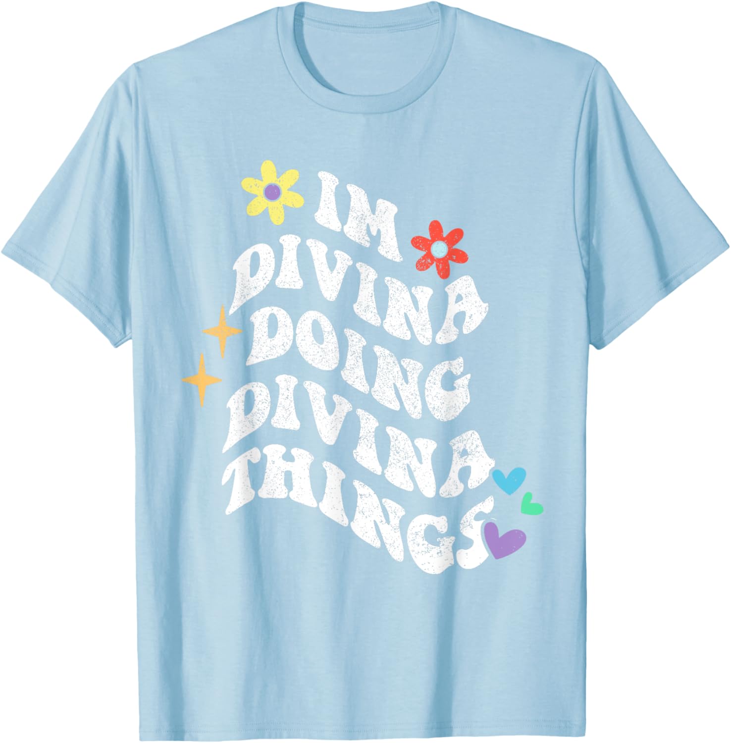 Retro Groovy Im Divina Doing Divina Things Funny Mom T-Shirt - 12