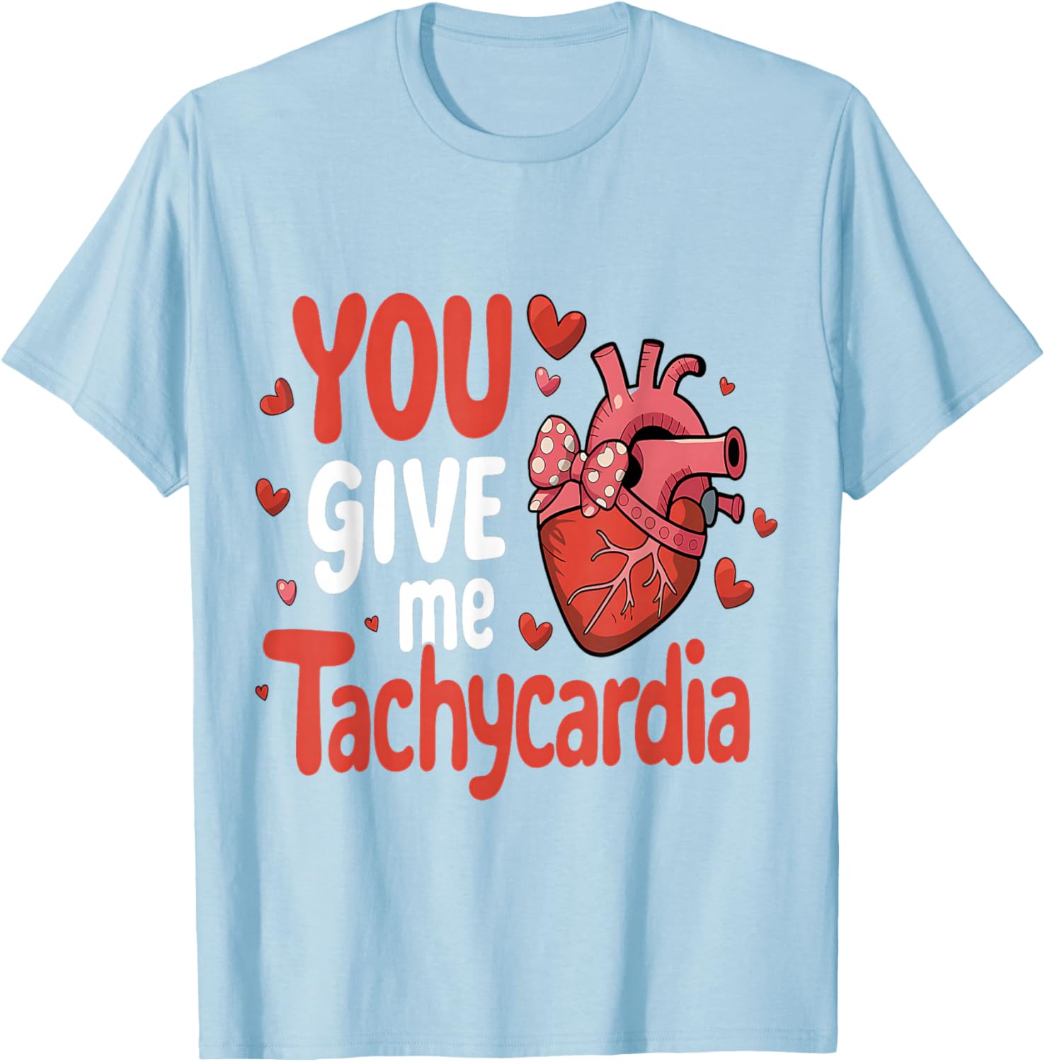 Cute You Give Me Tachycardia Nurse Valentines Day Scrub Top for Women - 4
