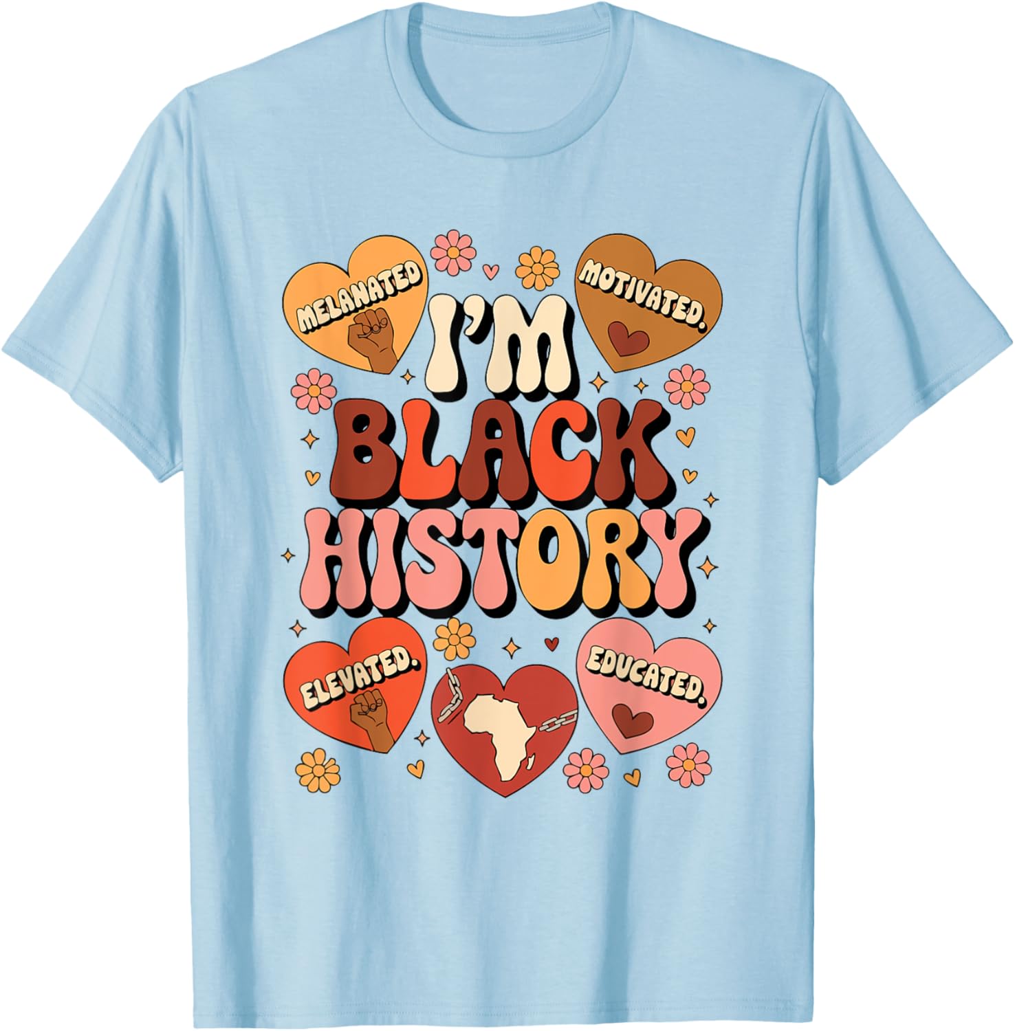 Black History Pride Afro Motivation T-Shirt for Empowered Style - 12
