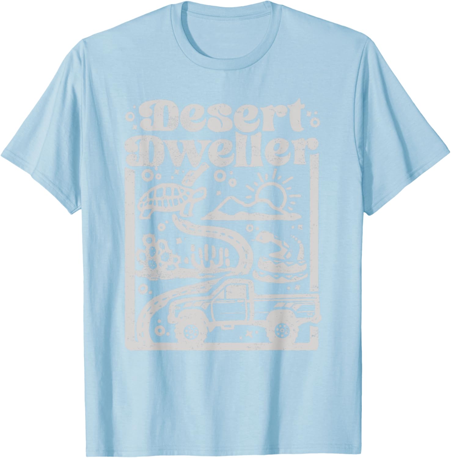 Vintage Desert Dweller Mountain Tee for Vehicle Lovers - Stylish T-Shirt - 8