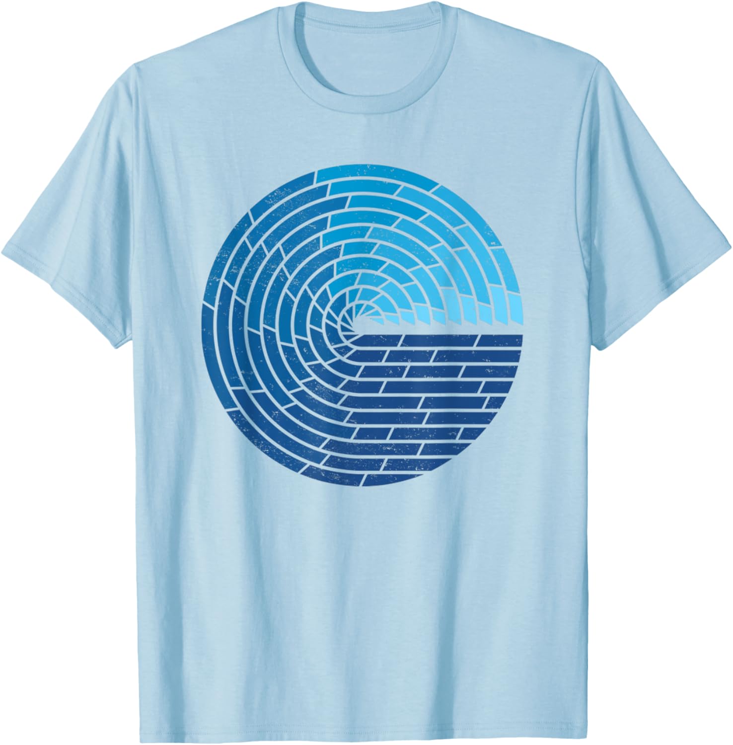Vintage Ocean Circle Design T-Shirt for Trendy Beach Lovers - 3