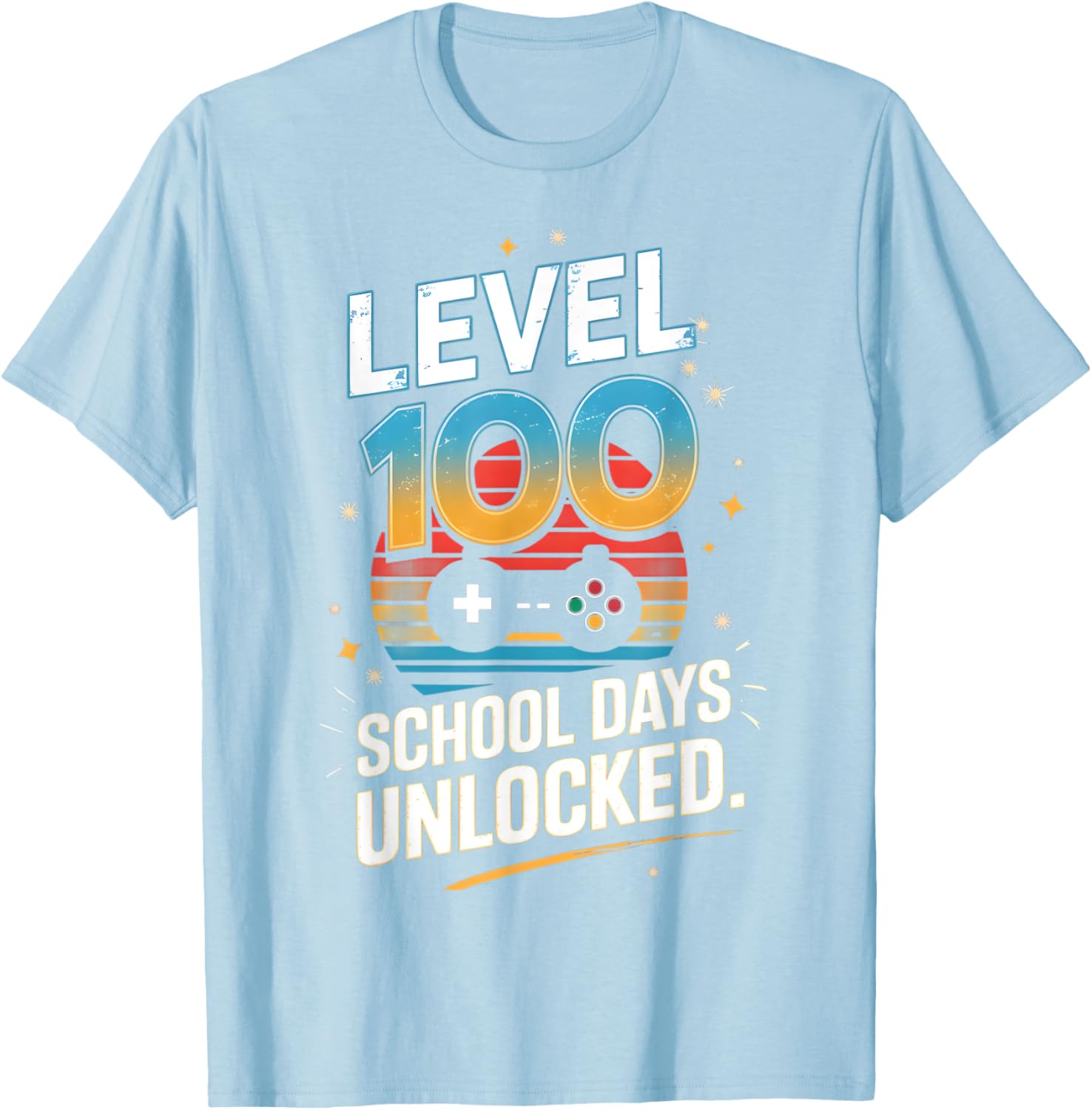 100 Days of School Unlocked T-Shirt Fun Gift for Students and Kids - 14