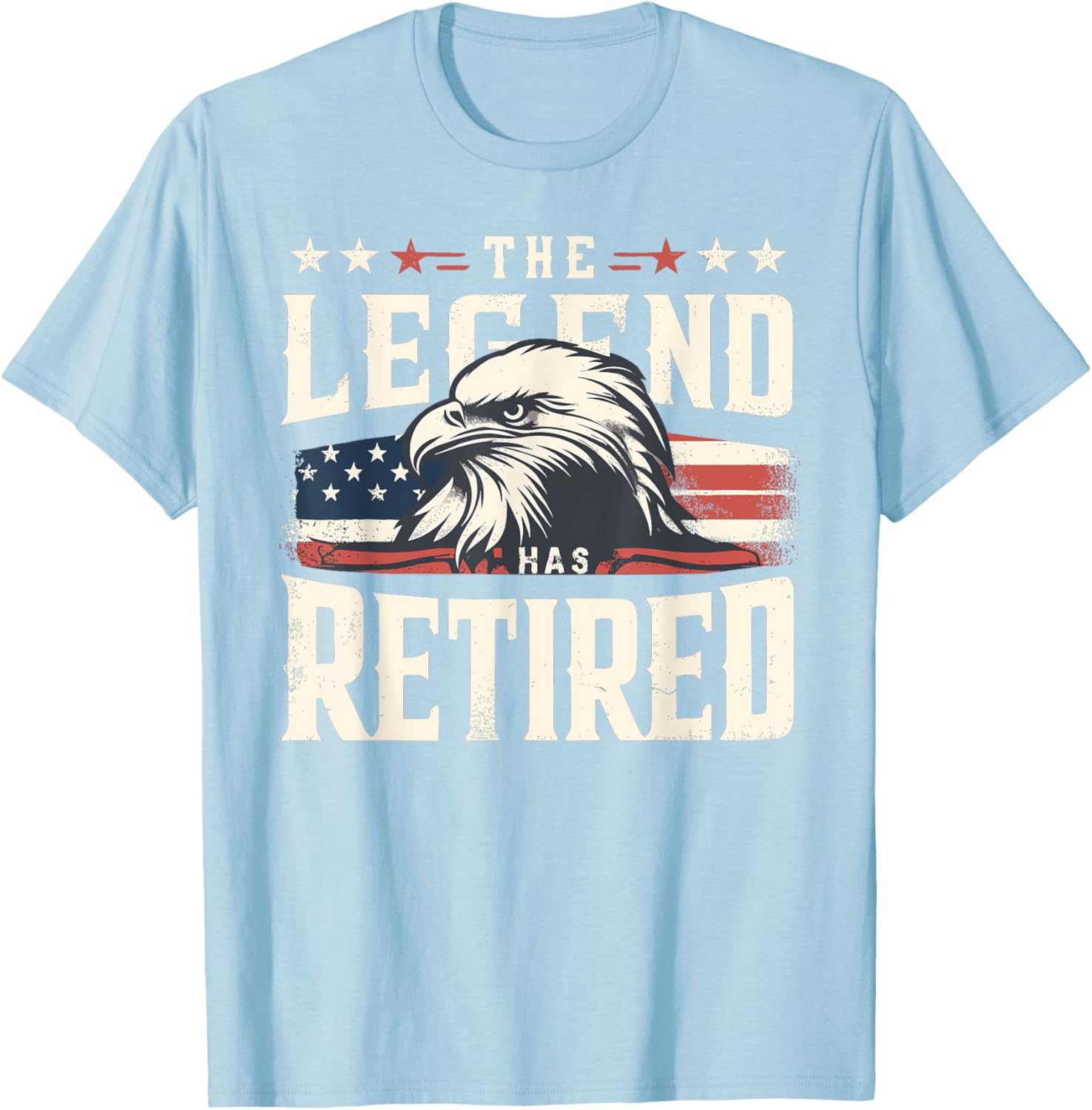 Retirement Eagle American Flag T-Shirt for Proud Veterans and Patriots - 26