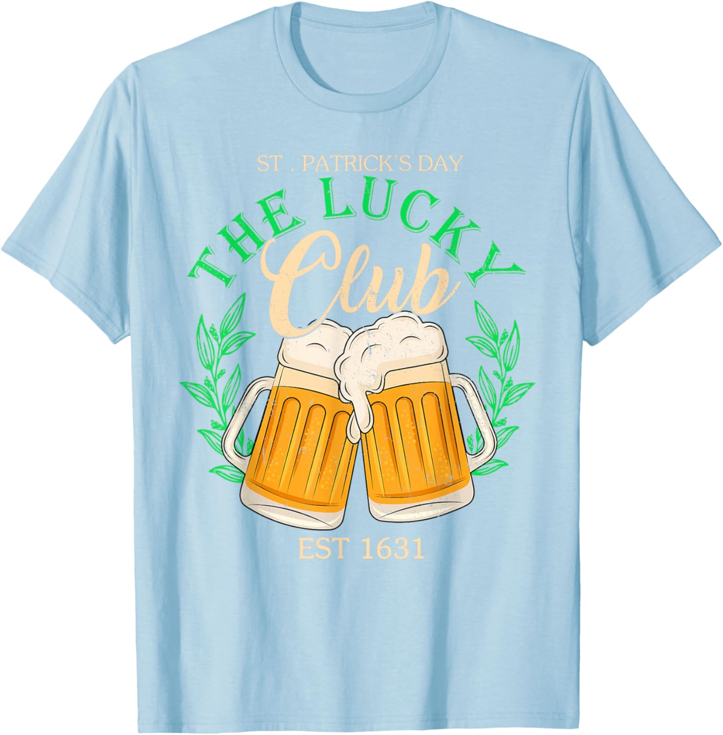 Lucky Club St. Patrick's Day Beer T-Shirt for Irish Group Fun - 21