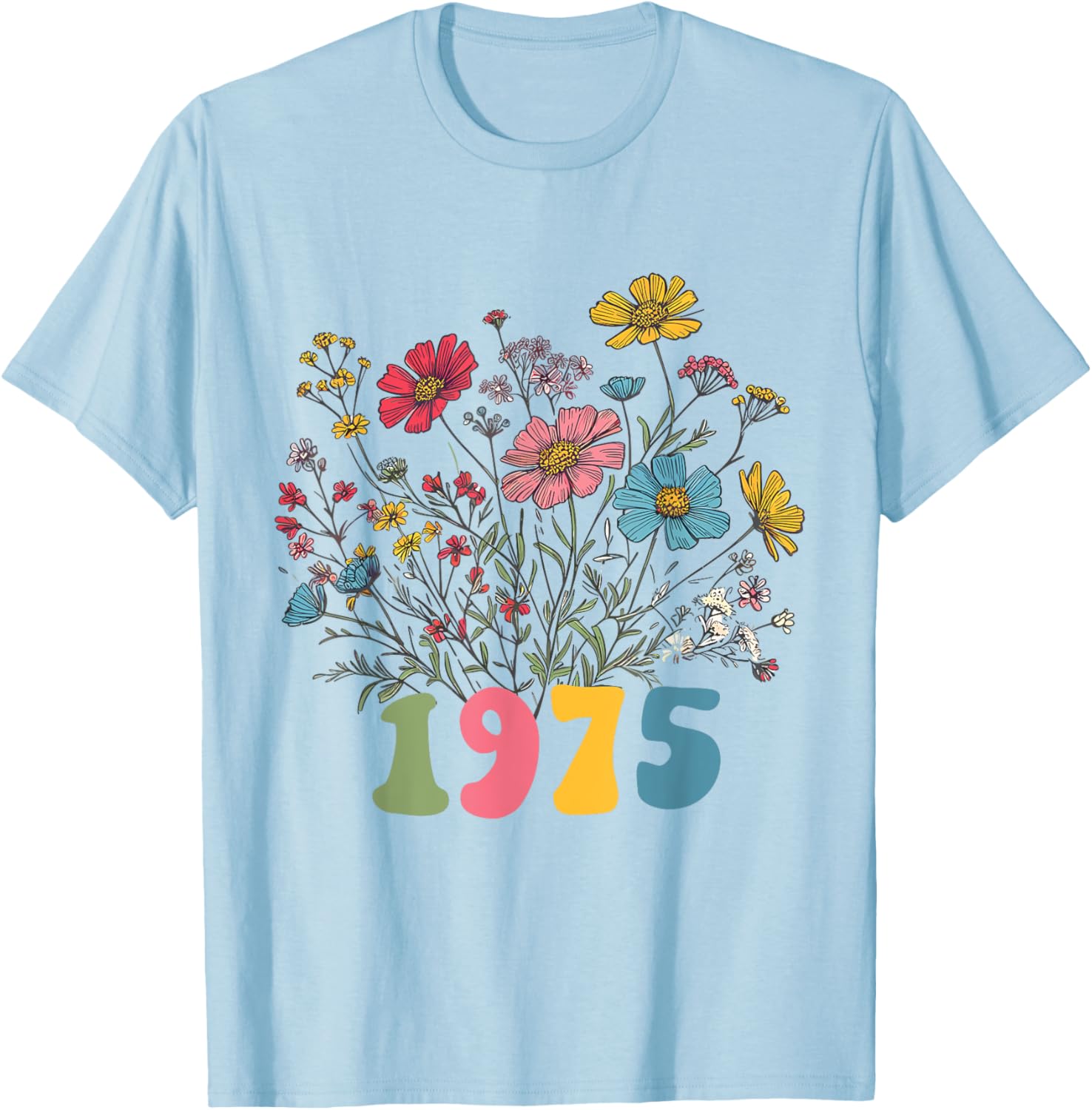 Wildflower 1975 50th Birthday T-Shirt for Women – Celebrate with Style! - 12