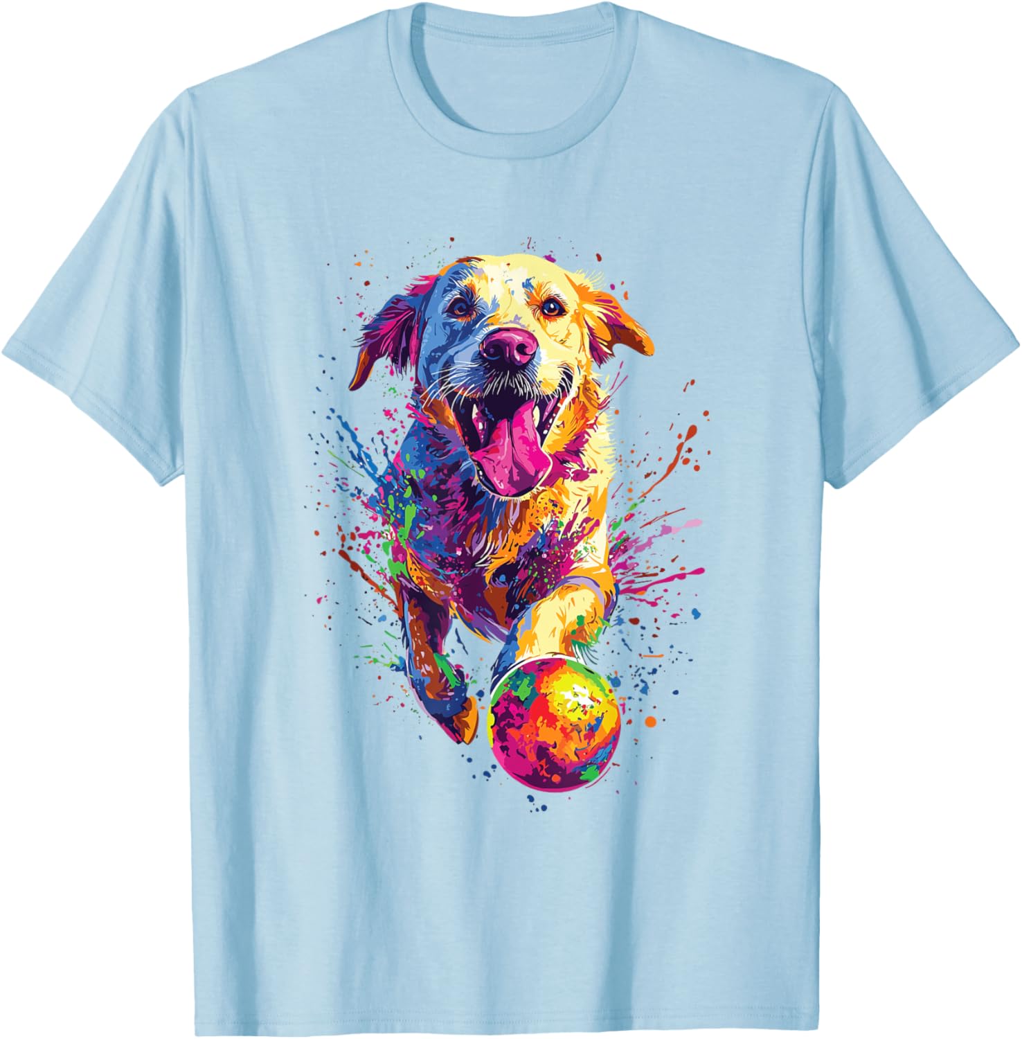 Colorful Labrador Retriever T-Shirt Perfect for Dog Lovers and Fans - 3