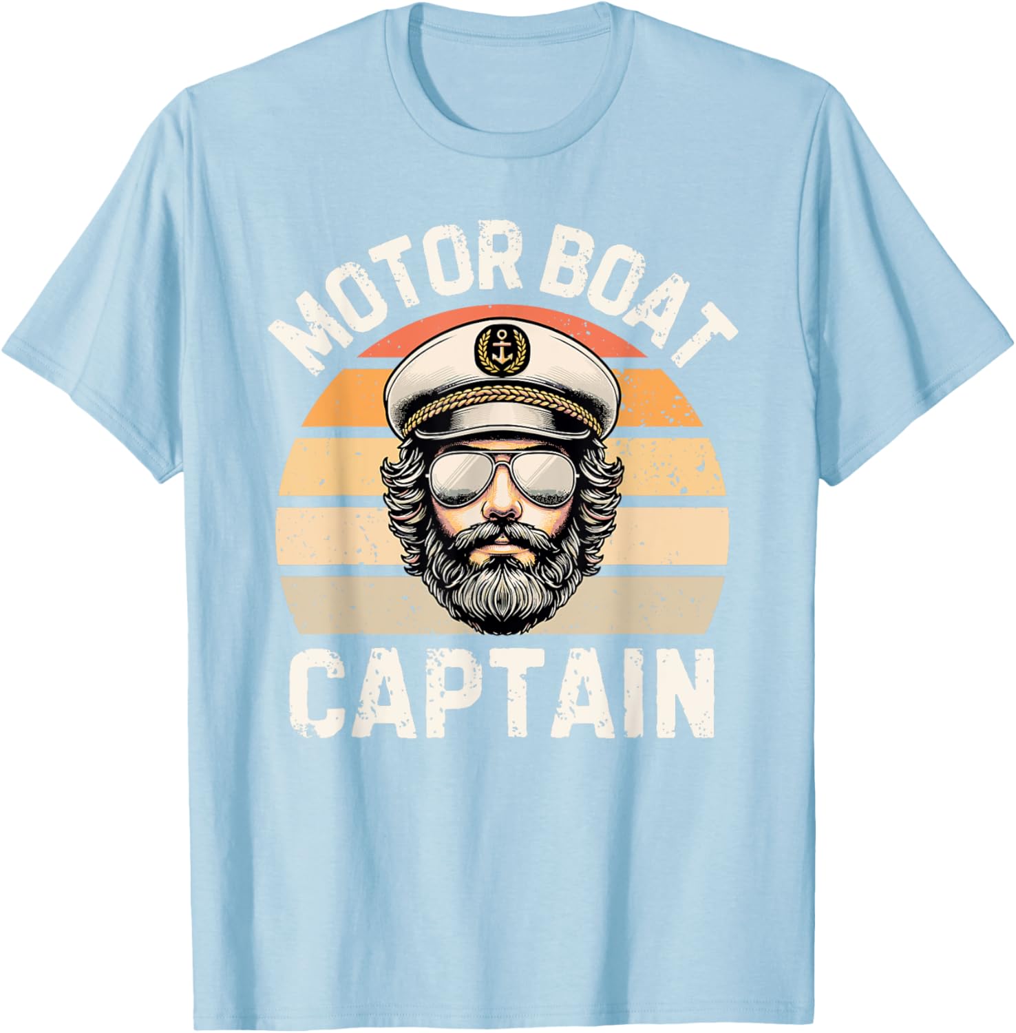 Funny Retro Motor Boat Captain T-Shirt for Nautical Enthusiasts - 3
