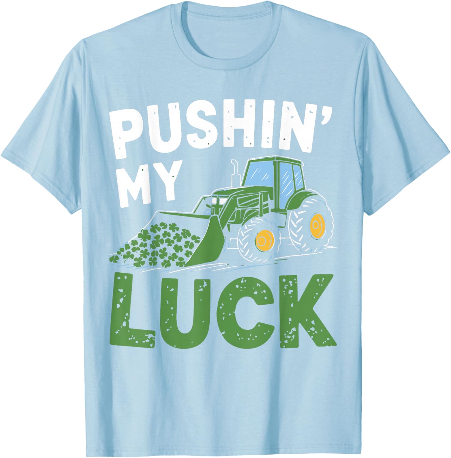 St Patrick's Day Toddler Tractor T-Shirt for Boys - Irish Luck Theme - 2