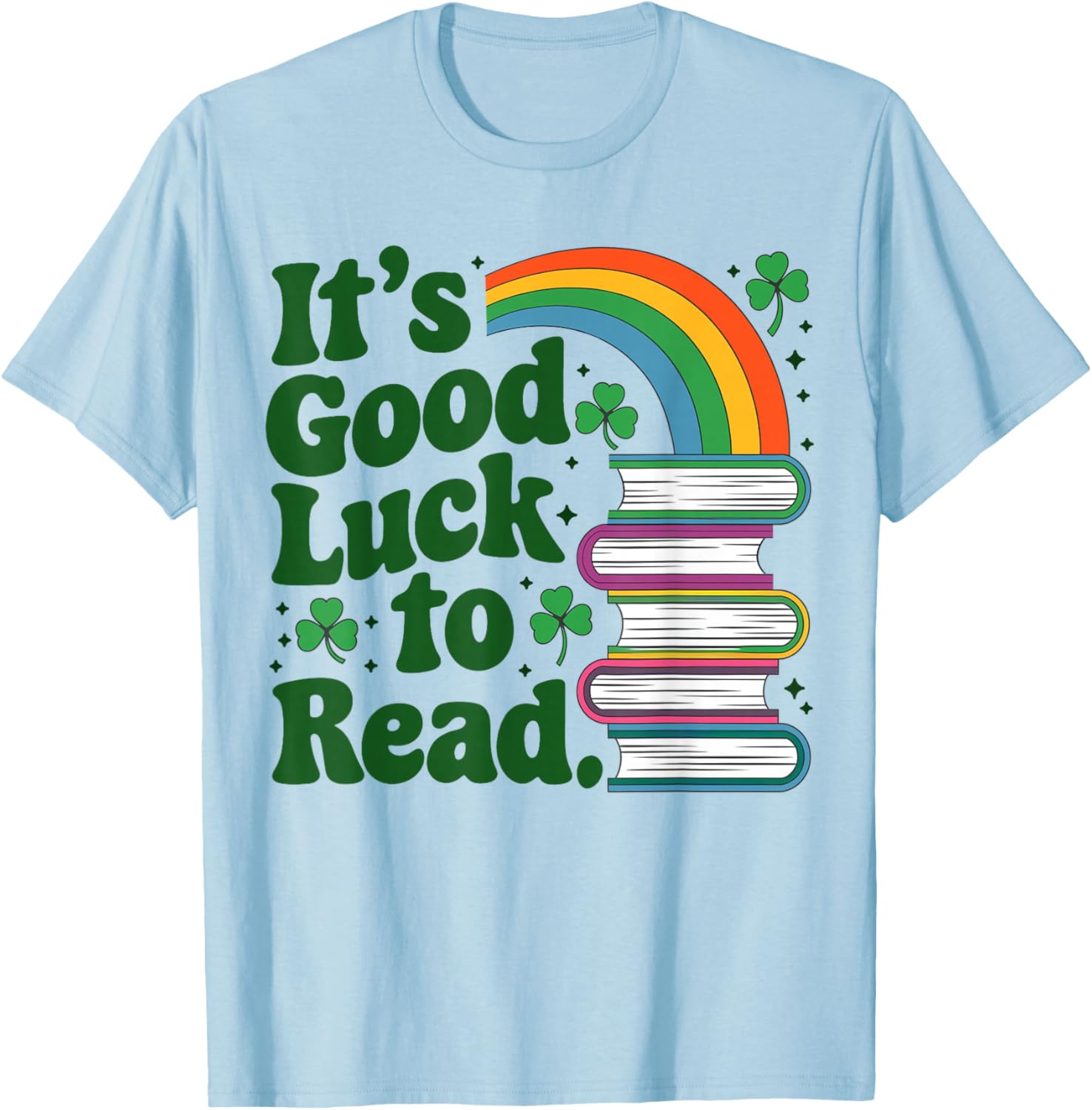Good Luck St Patricks Day Teacher Librarian T-Shirt for Book Lovers - 6