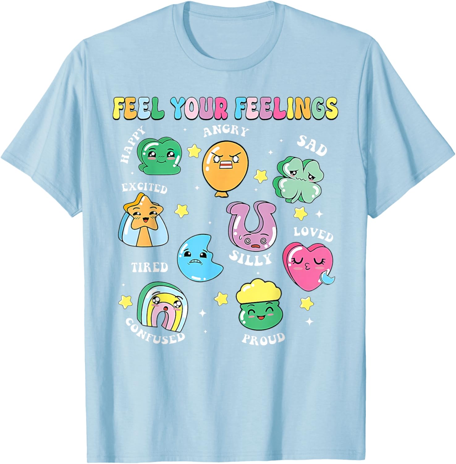 St Patricks Day Feels Your Feelings Teacher T-Shirt for School Counselors - 8