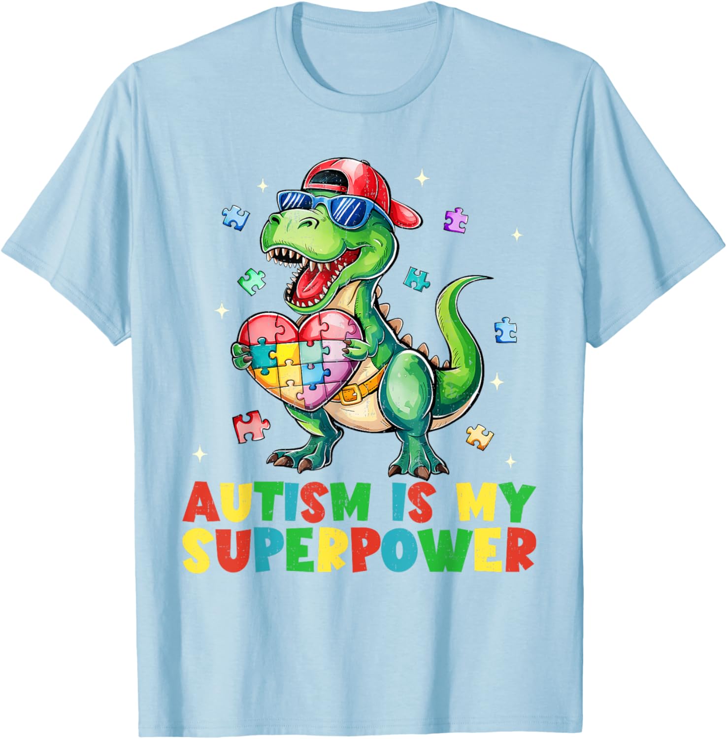 Funny Autism Awareness T-Shirt for Boys - Autism Is My Superpower - 8