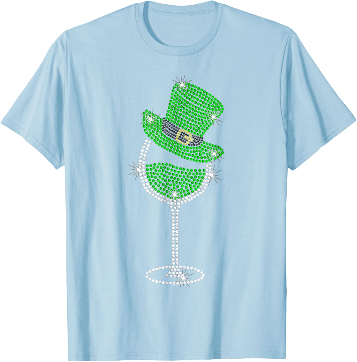 St Patrick's Day Shamrock Wine T-Shirt for Men and Women Celebrate in Style - 26