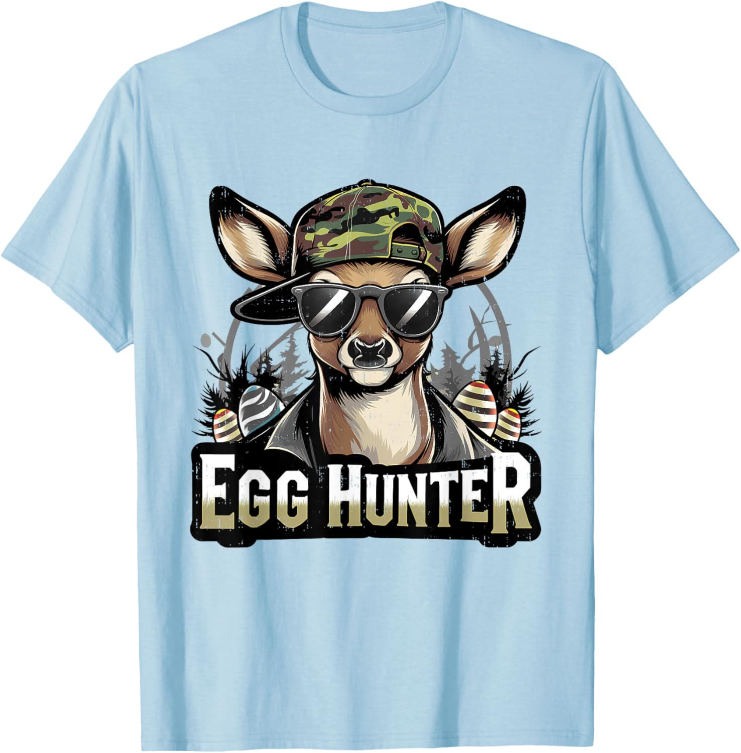 Funny Camo Easter Egg Hunter T-Shirt for Kids - Perfect for Boys and Girls - 3