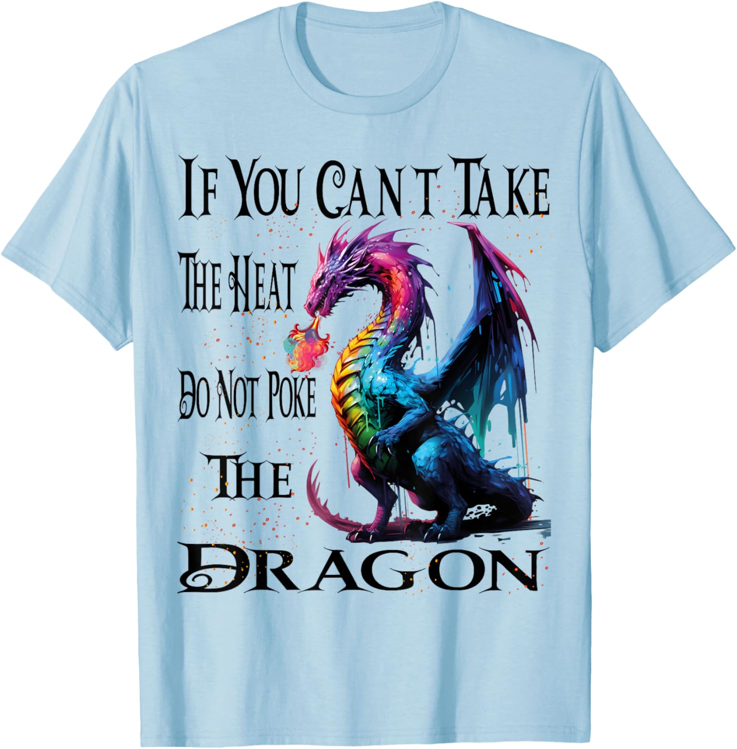 Cool Dragon Flame-Spewing T-Shirt for Mythical Creature Fans - 11