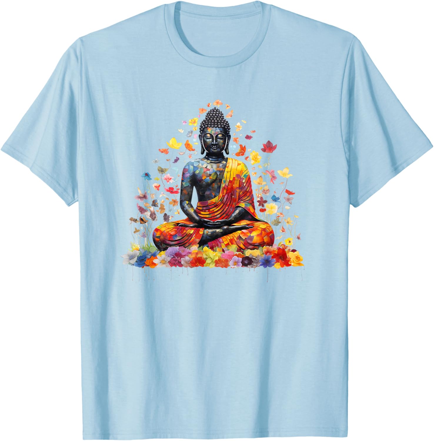 Buddha Meditating Lotus Pose T-Shirt for Zen and Mindfulness Lovers - 2