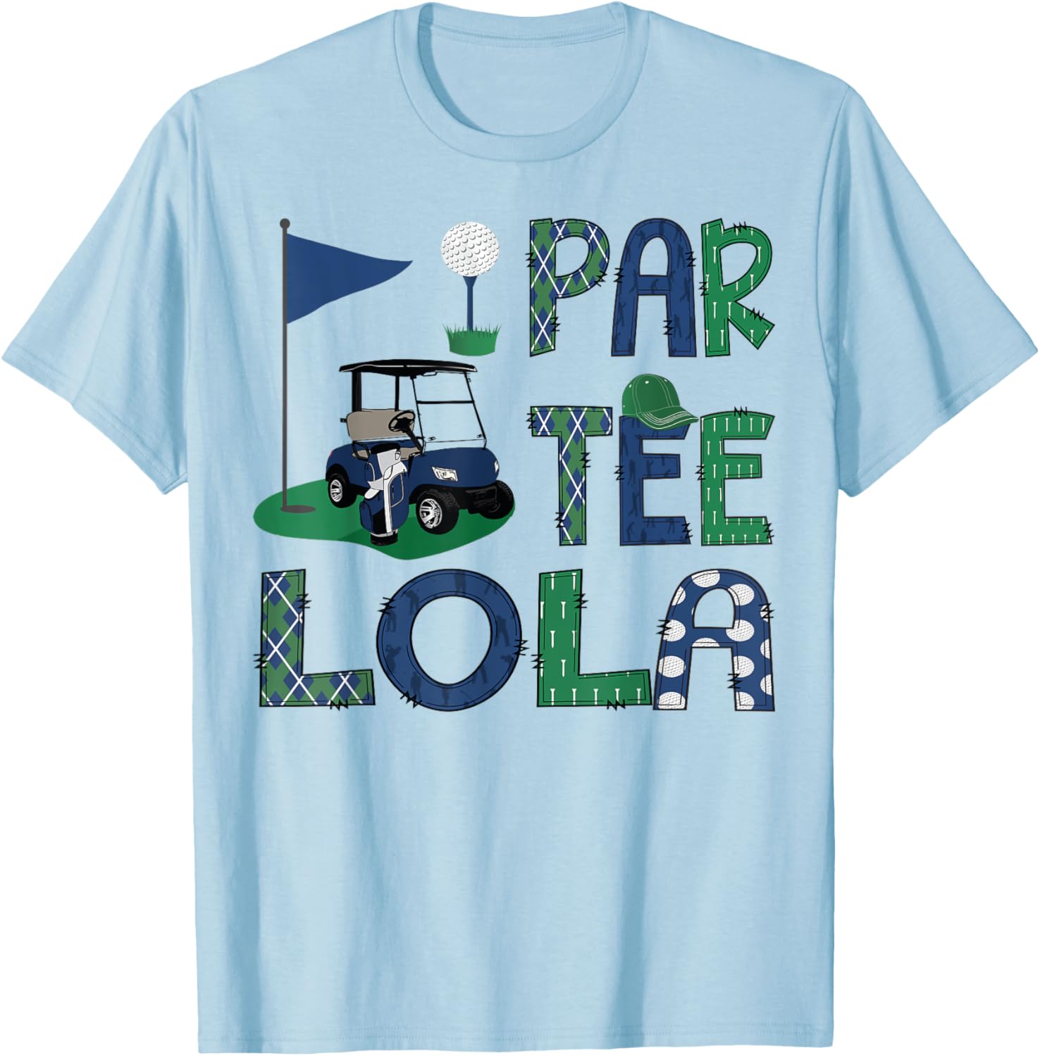 Par-Tee Lola Golf Lover Family Matching Birthday T-Shirt for Fun Celebrations - 2