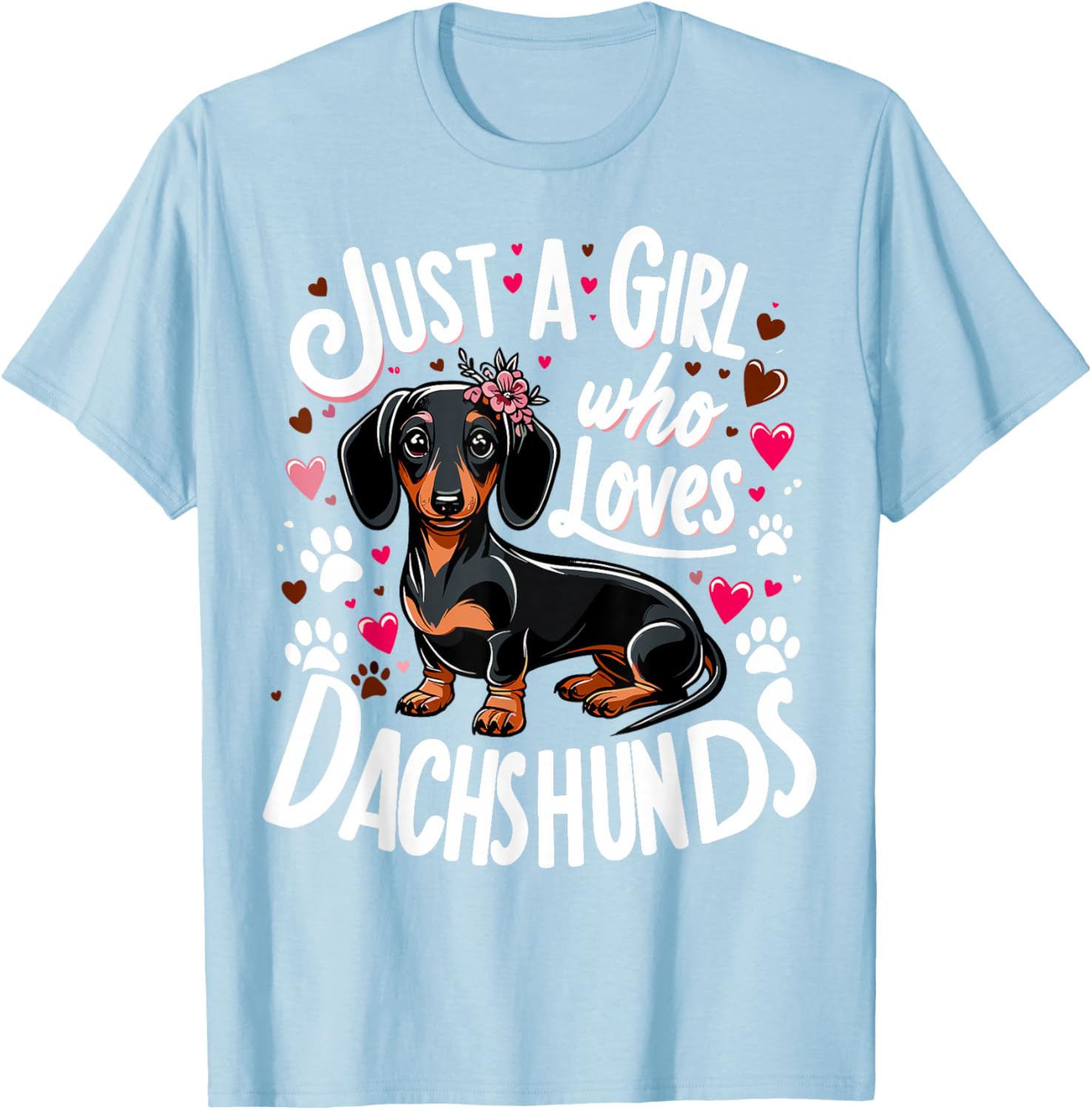 Dachshund Lover T-Shirt for Girls – Perfect Gift for Dog Moms - 14
