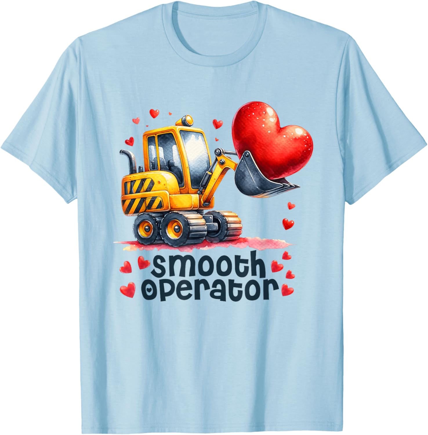 Smooth Operator Construction Valentine T-Shirt for Boys - Cute Gift Idea - 3