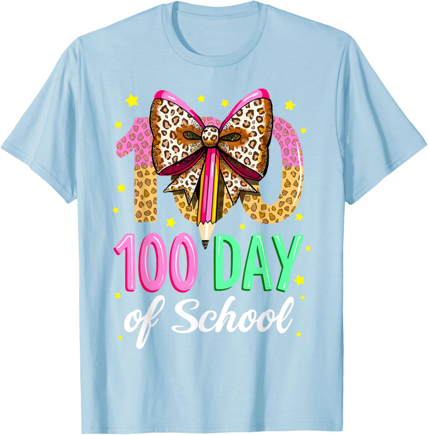 100 Days of School Coquette Bow T-Shirt for Girls Celebrating 100th Day - 11