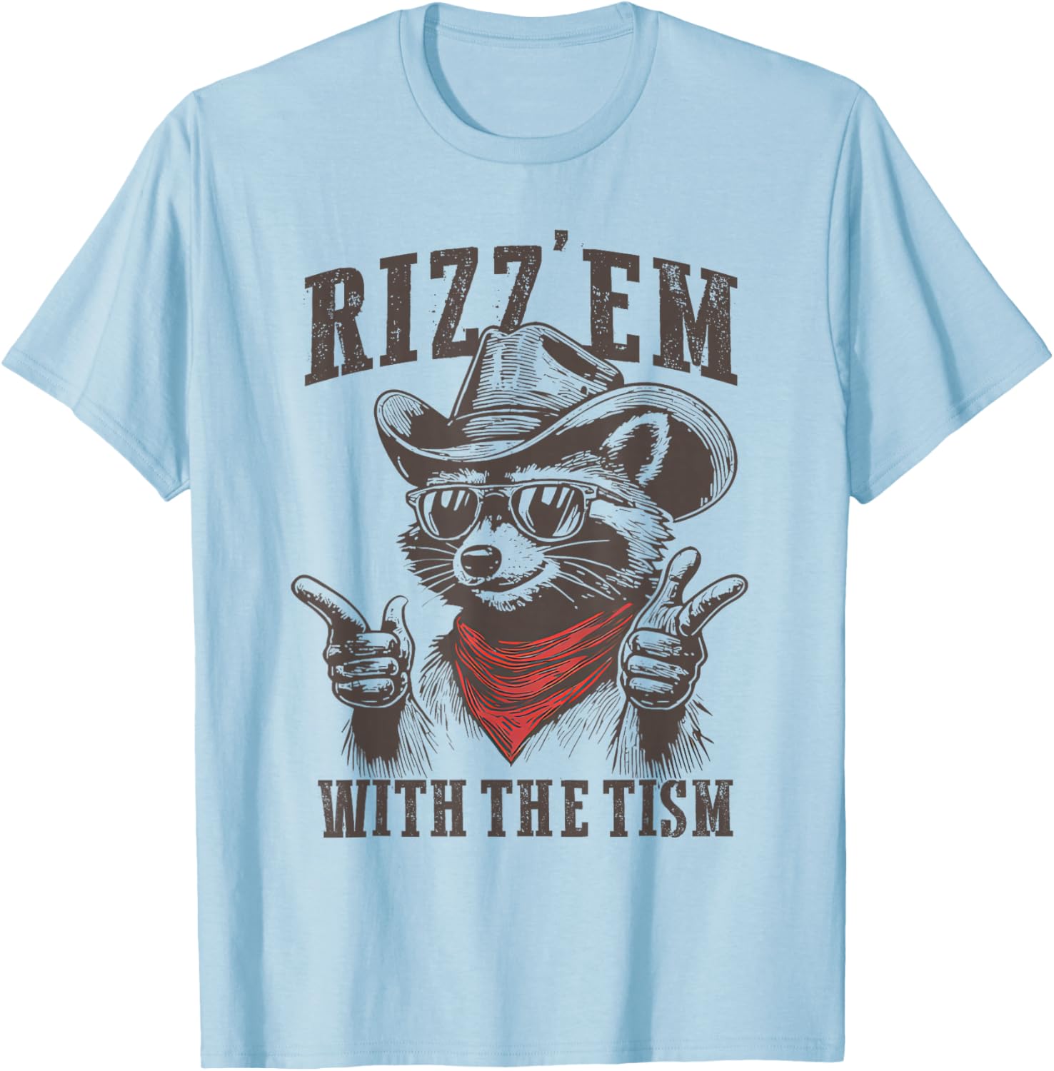 Funny Autism Raccoon T-Shirt with Meme Style Humor for All Ages - 5