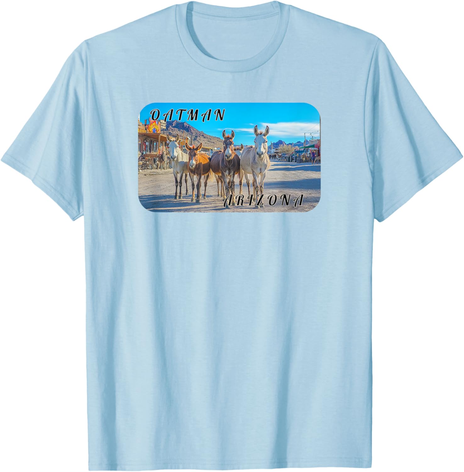 Oatman Arizona Burros T-Shirt for Animal Lovers and Adventure Seekers - 4