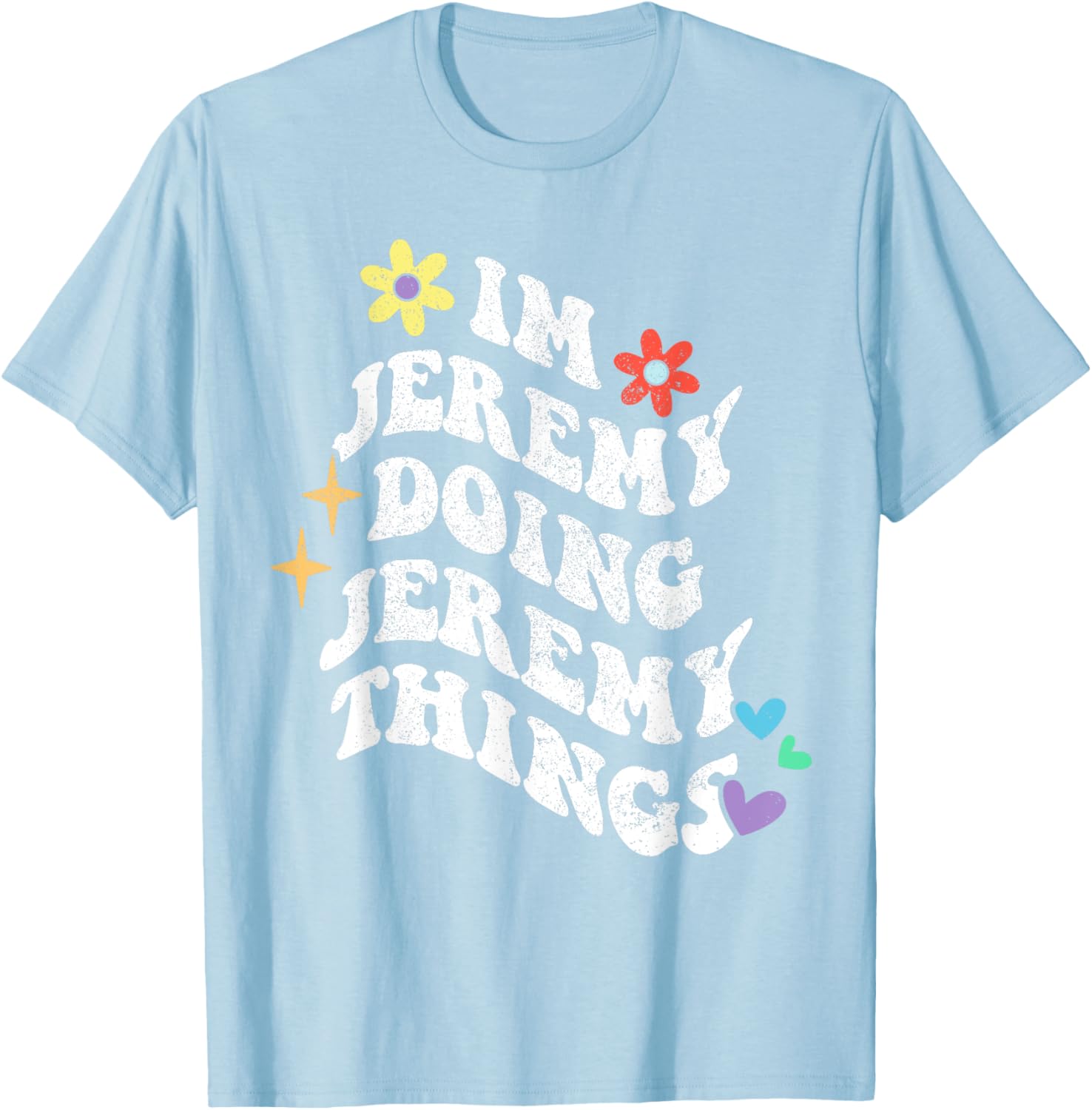 Funny Retro Groovy Jeremy Doing Things T-Shirt for Moms and Gifts - 25