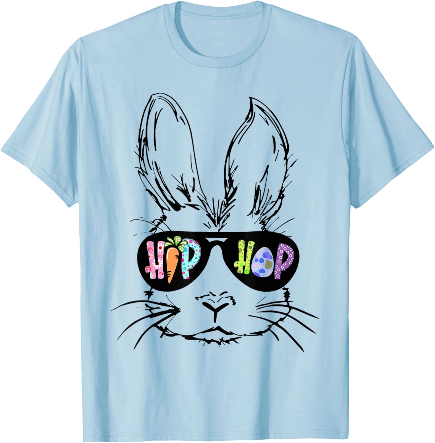 Hip Hop Bunny in Sunglasses Funny Easter T-Shirt for Rabbit Lovers - 11