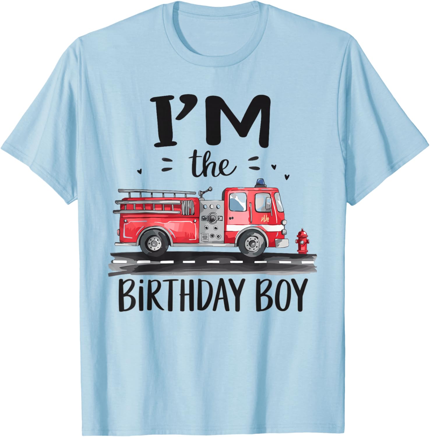 Birthday Boy Fire Truck T-Shirt for Kids - Fun Firefighter Design - 6