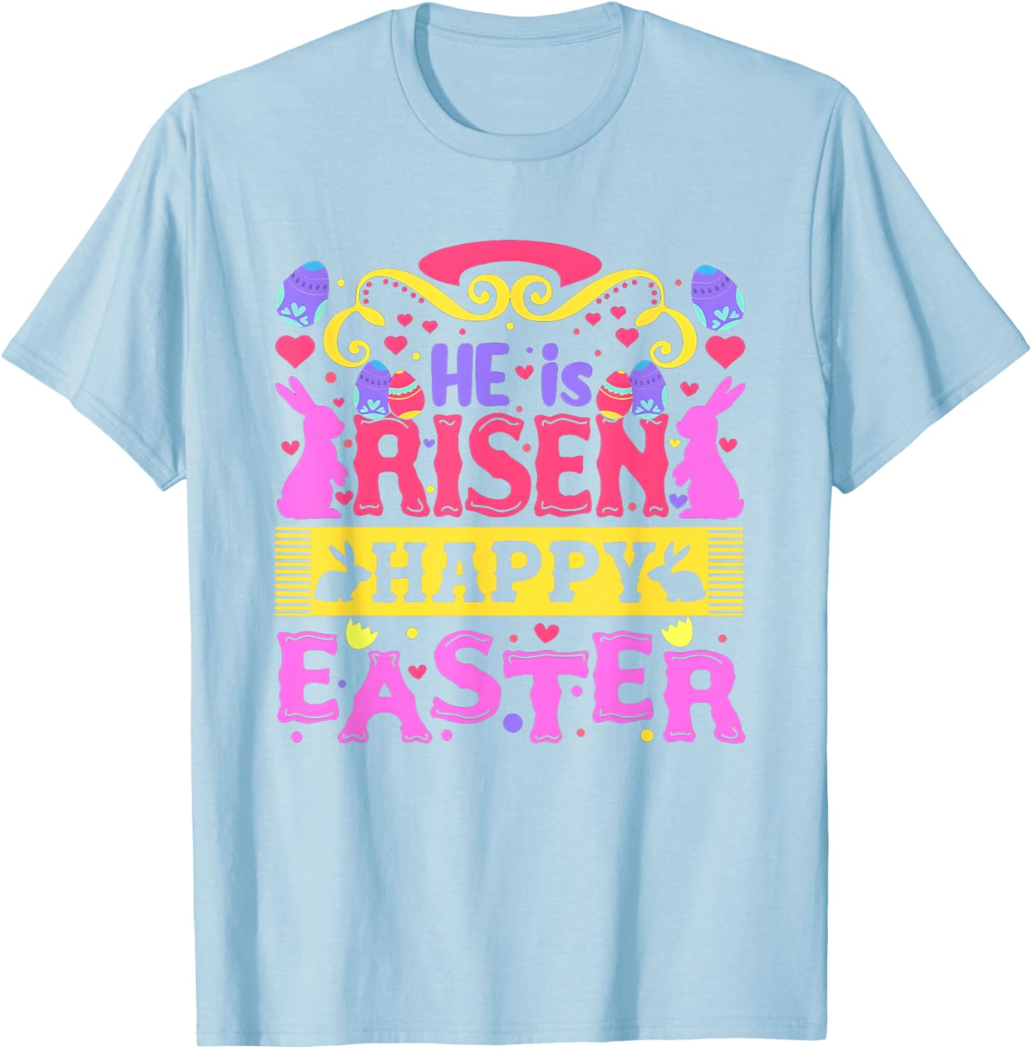 He Is Risen Happy Easter Women's T-Shirt for Joyful Celebrations - 10