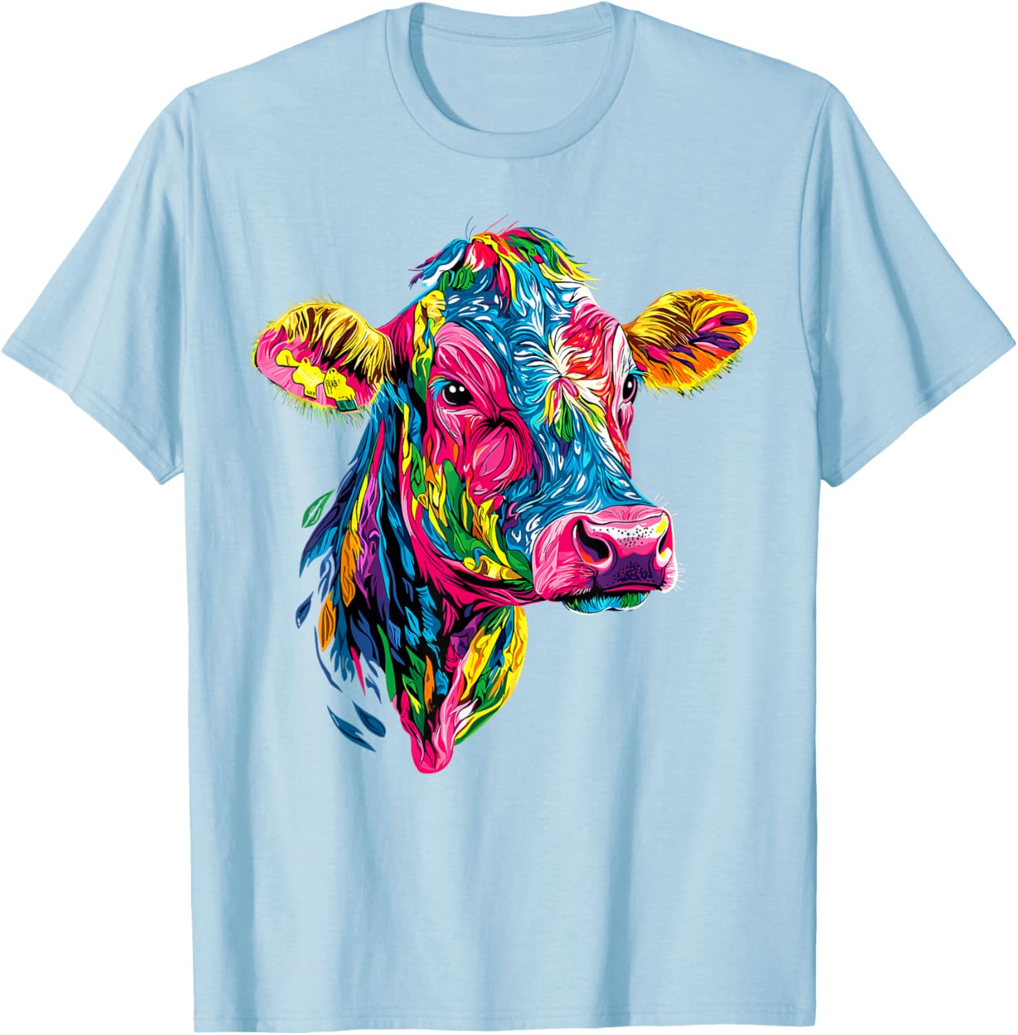 Cute Vegan Cow T-Shirt for Cattle Farmers - Adorable Farm Apparel - 18
