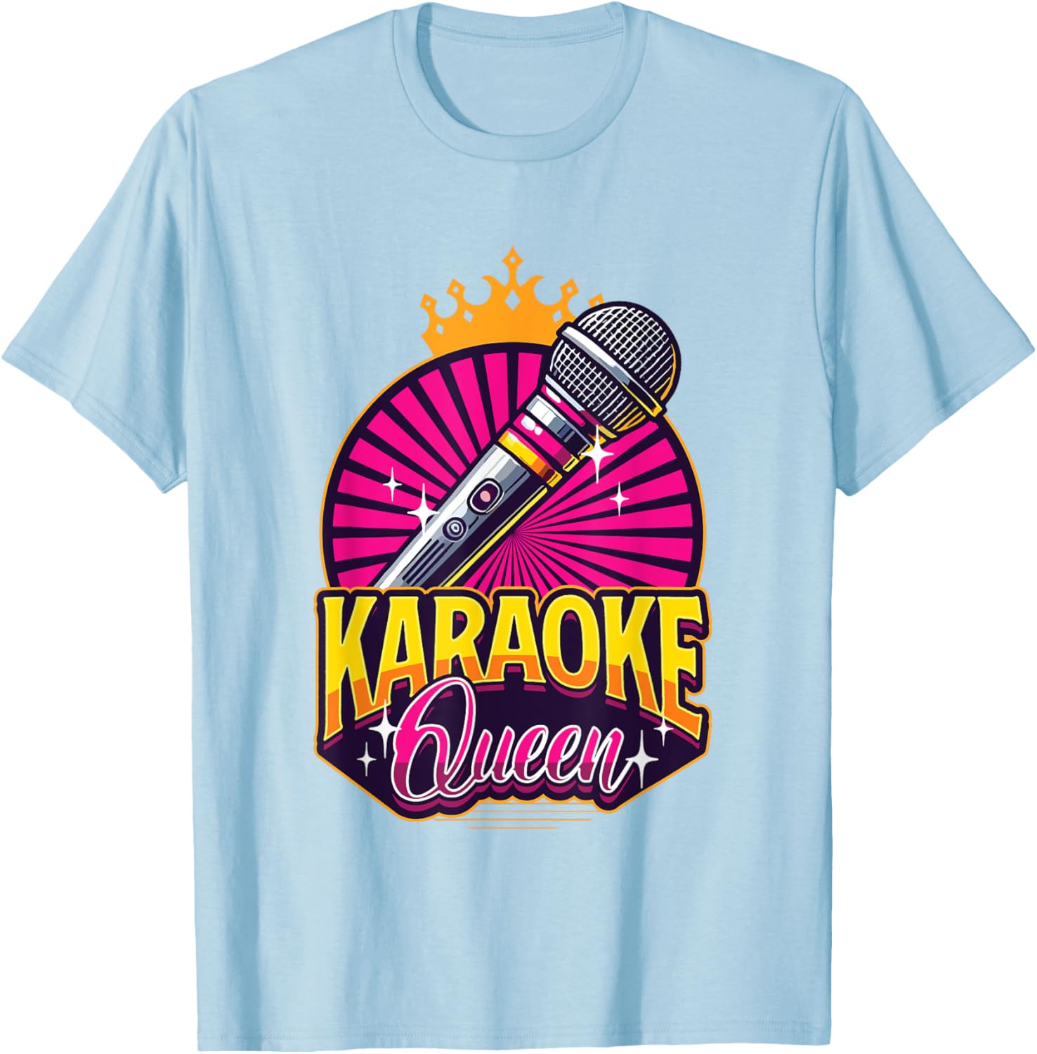 Karaoke Queen Microphone T-Shirt for Music Lovers and Singers - 13