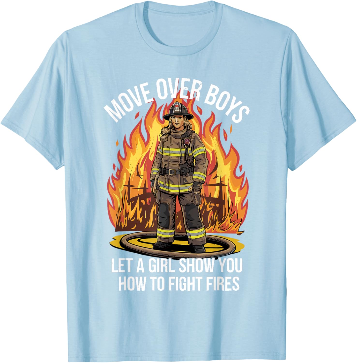 Stylish Firefighter T-Shirt for Women and Girls - Perfect Gift Idea - 26