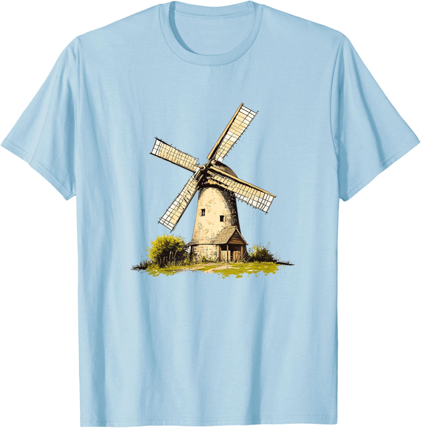 Rustic Old Windmill Vibes T-Shirt for Unique Costume Style - 10