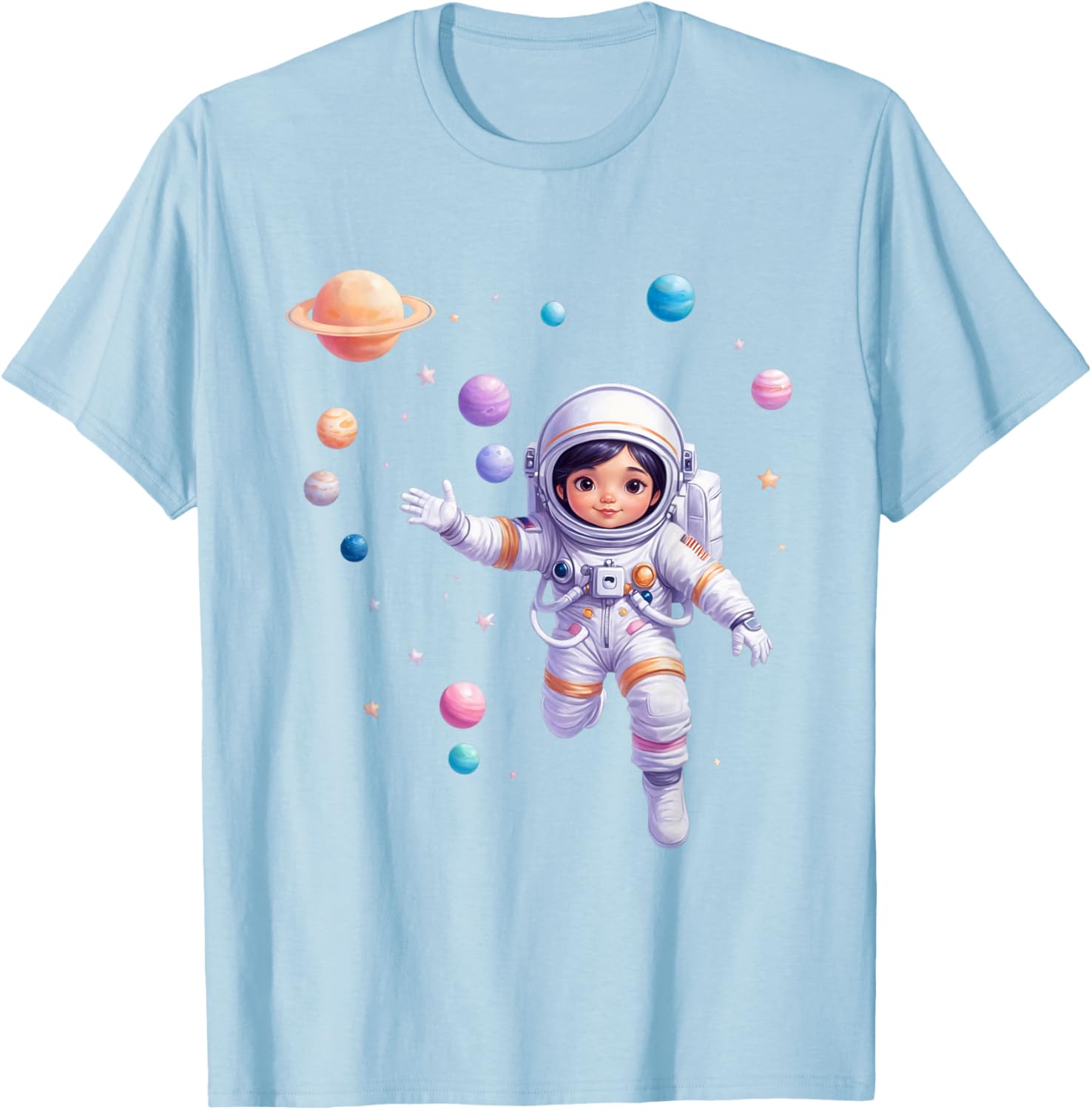 Cute Space Explorer T-Shirt for Future Astronaut Girls - Adorable Design - 15
