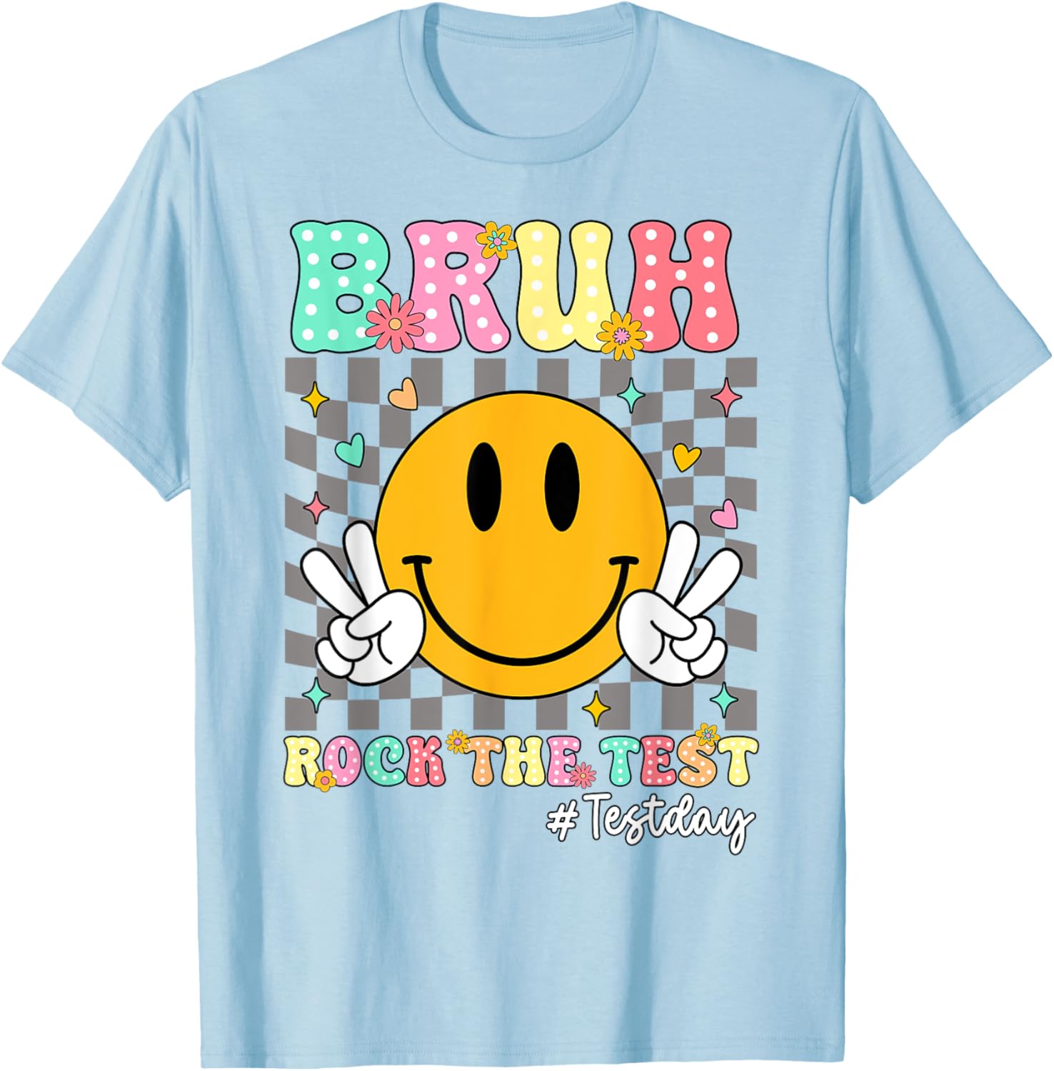 You Got This Test Day Smile Rock the Test Kids T-Shirt for Boys and Girls - 27