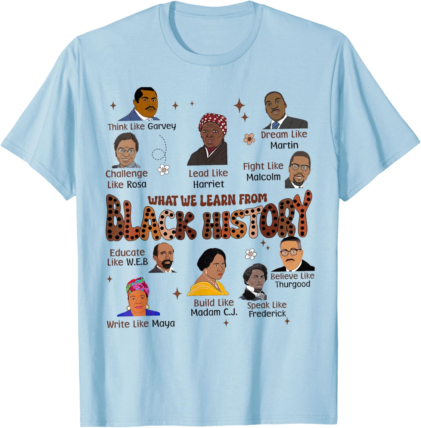Celebrate Black History Month with Our Inspiring People Version T-Shirt - 1