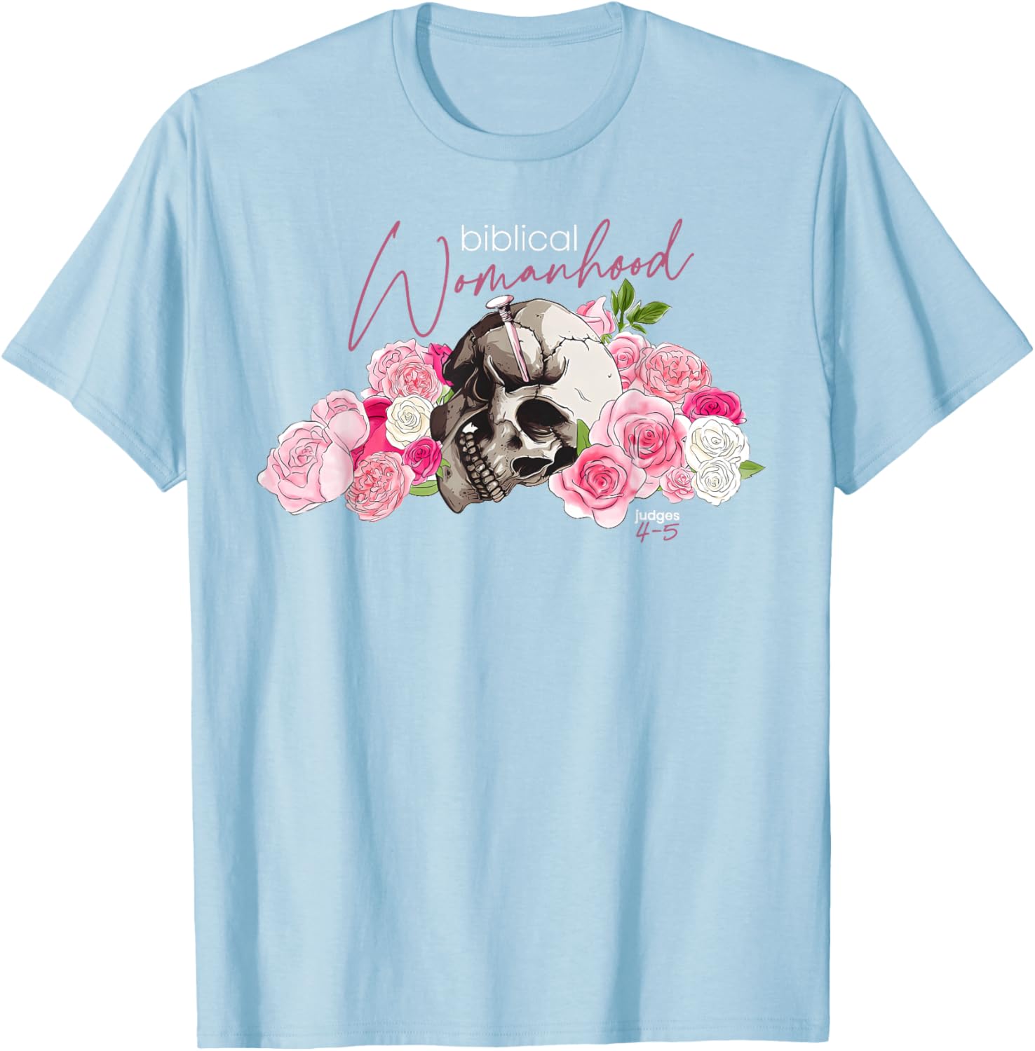 Biblical Womanhood Deborah T-Shirt for Christian Women - Judges 4-5 Design - 5