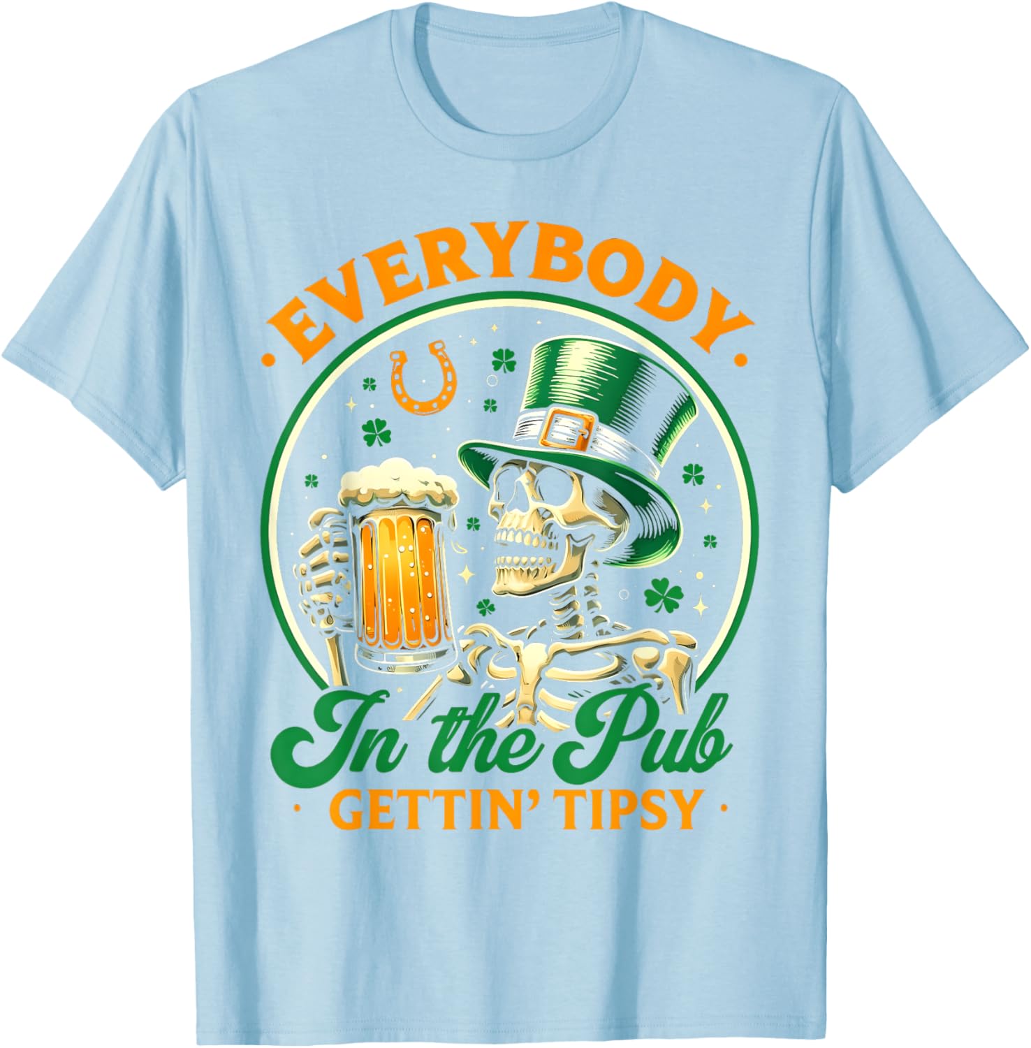 Tipsy St Patricks Day T-Shirt for Men and Women Celebrating at the Pub - 13