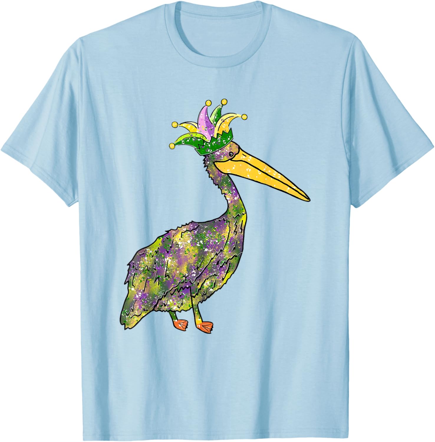 Pelican Mardi Gras Women's Carnival Lover T-Shirt Fun Festive Style - 5