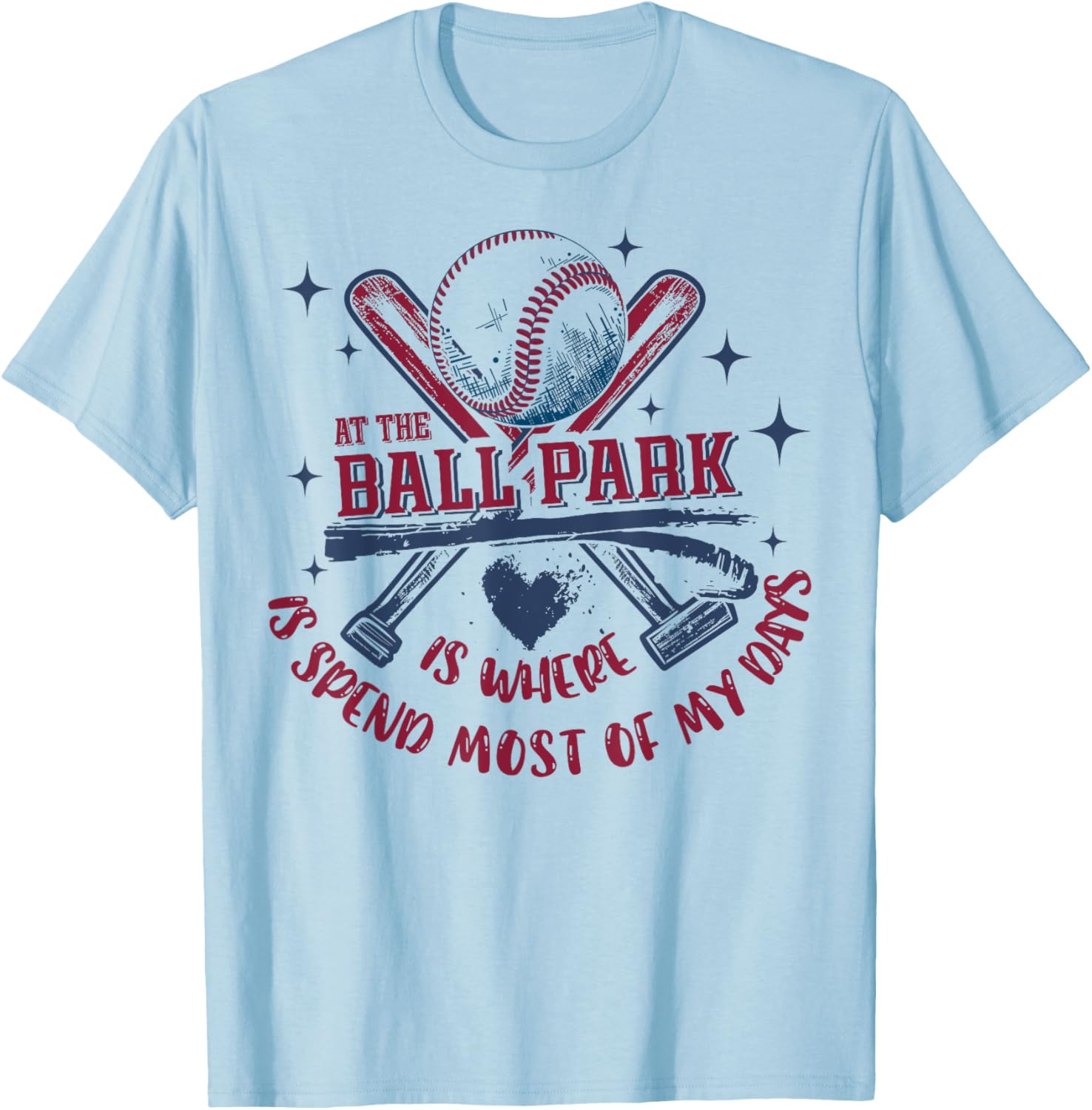 Baseball At The Ballpark T-Shirt Perfect for Sports Fans and Players - 9