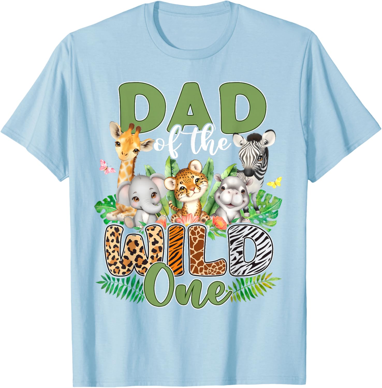 Dad Of The Wild One Safari Family Matching T-Shirt for 1st Birthday - 14
