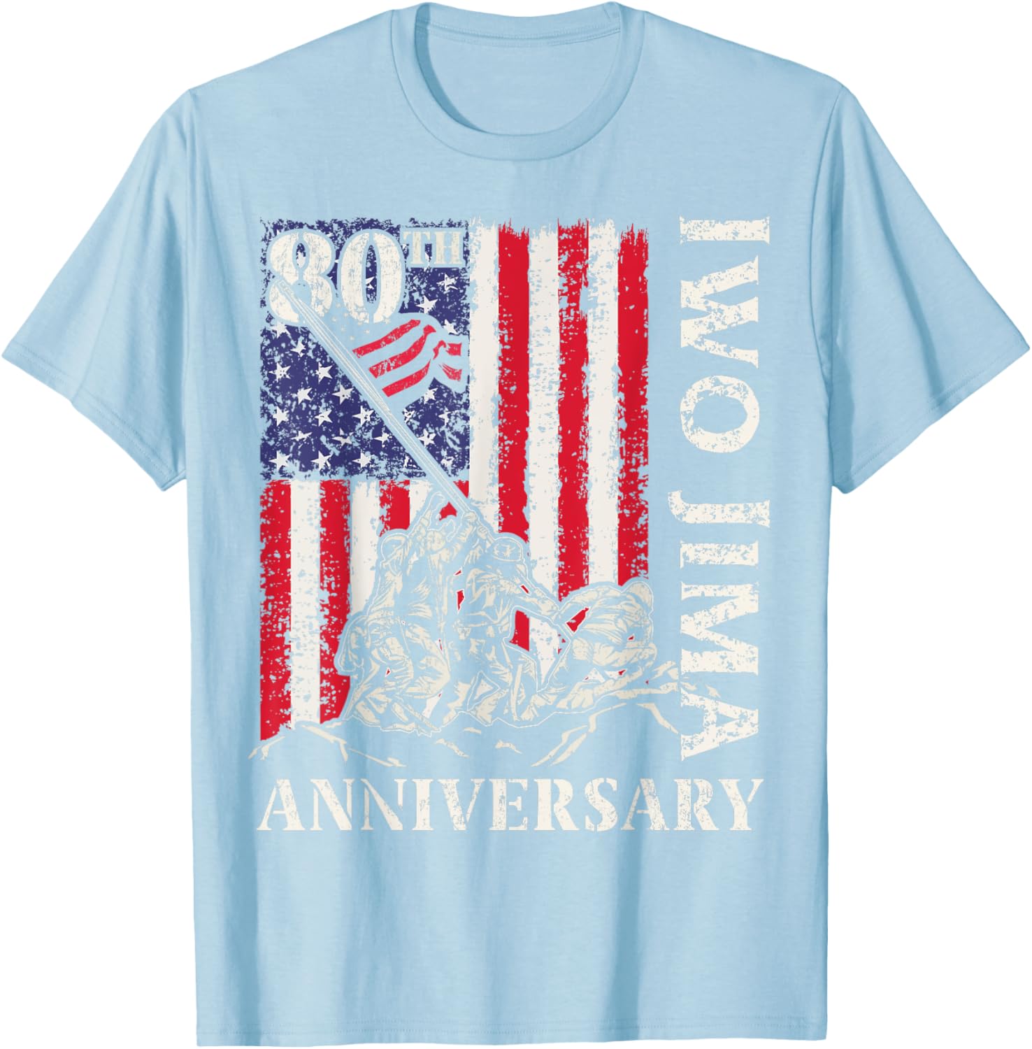 Iwo Jima 80th Anniversary WWII Veteran T-Shirt for 4th of July - 10
